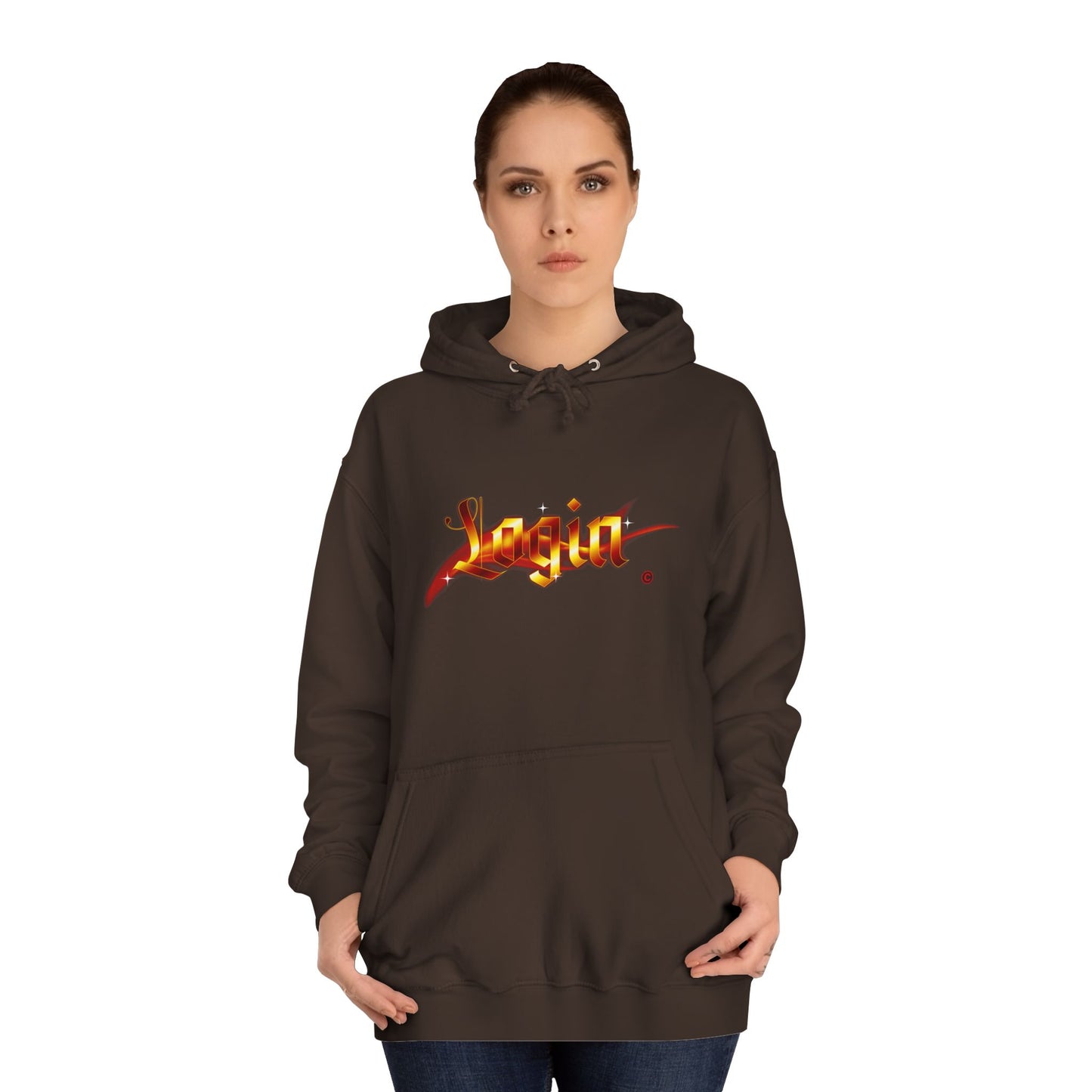 Aesthetic 'Login' Unisex Hoodie, Cozy Trendy Wear, Gift for Any One, Warm Casual Style, Trendy Hoodie