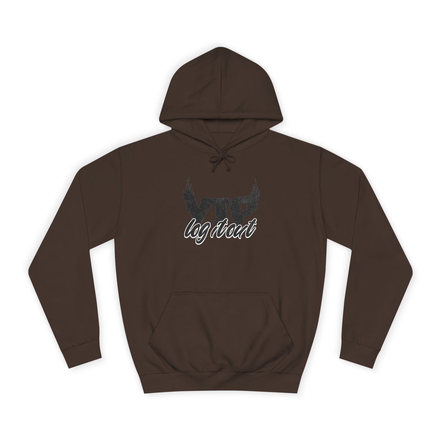 Unisex Log it Out Hoodie with Bold Logo, Casual Streetwear, Perfect for Any Thing, Comfortable Gift for Everyday Wear