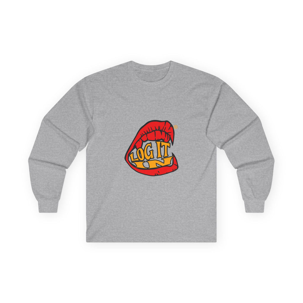 "Log It in" Graphic Long Sleeve Tee