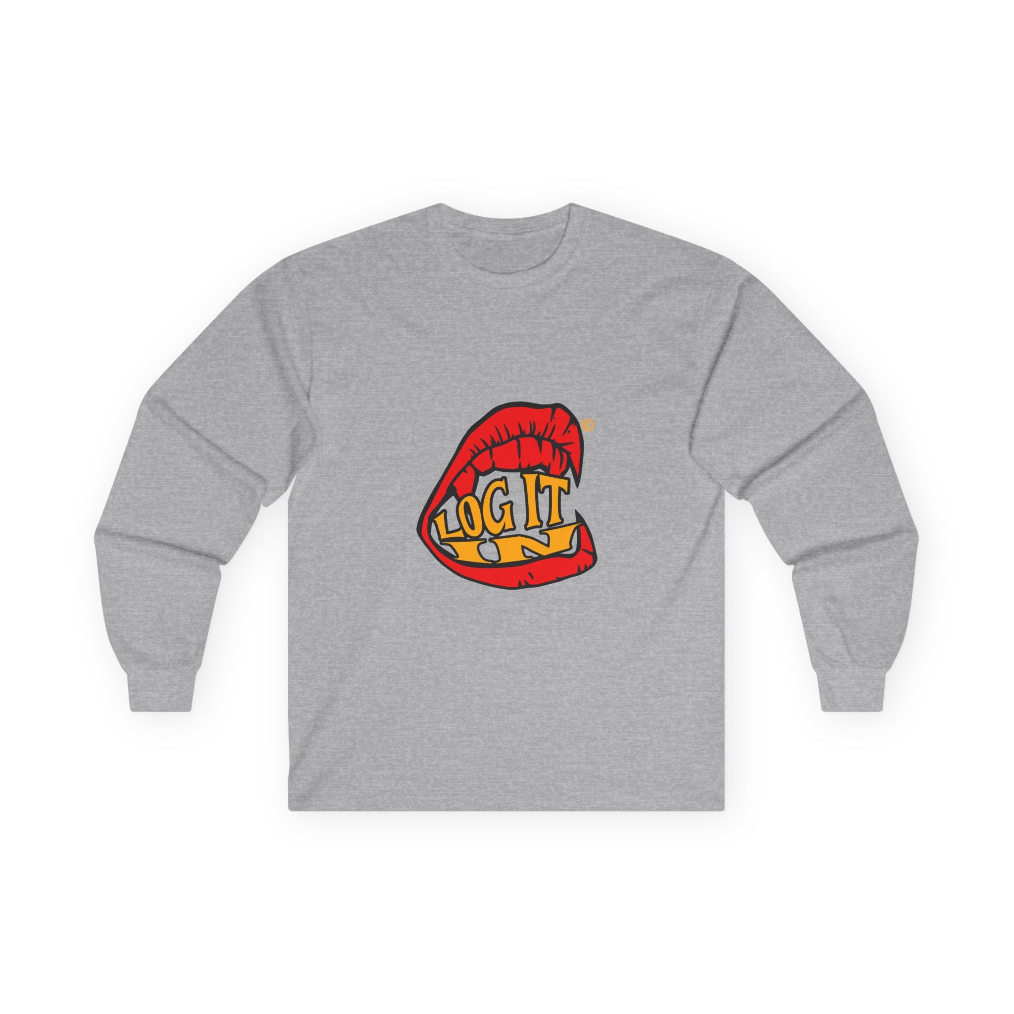"Log It in" Graphic Long Sleeve Tee