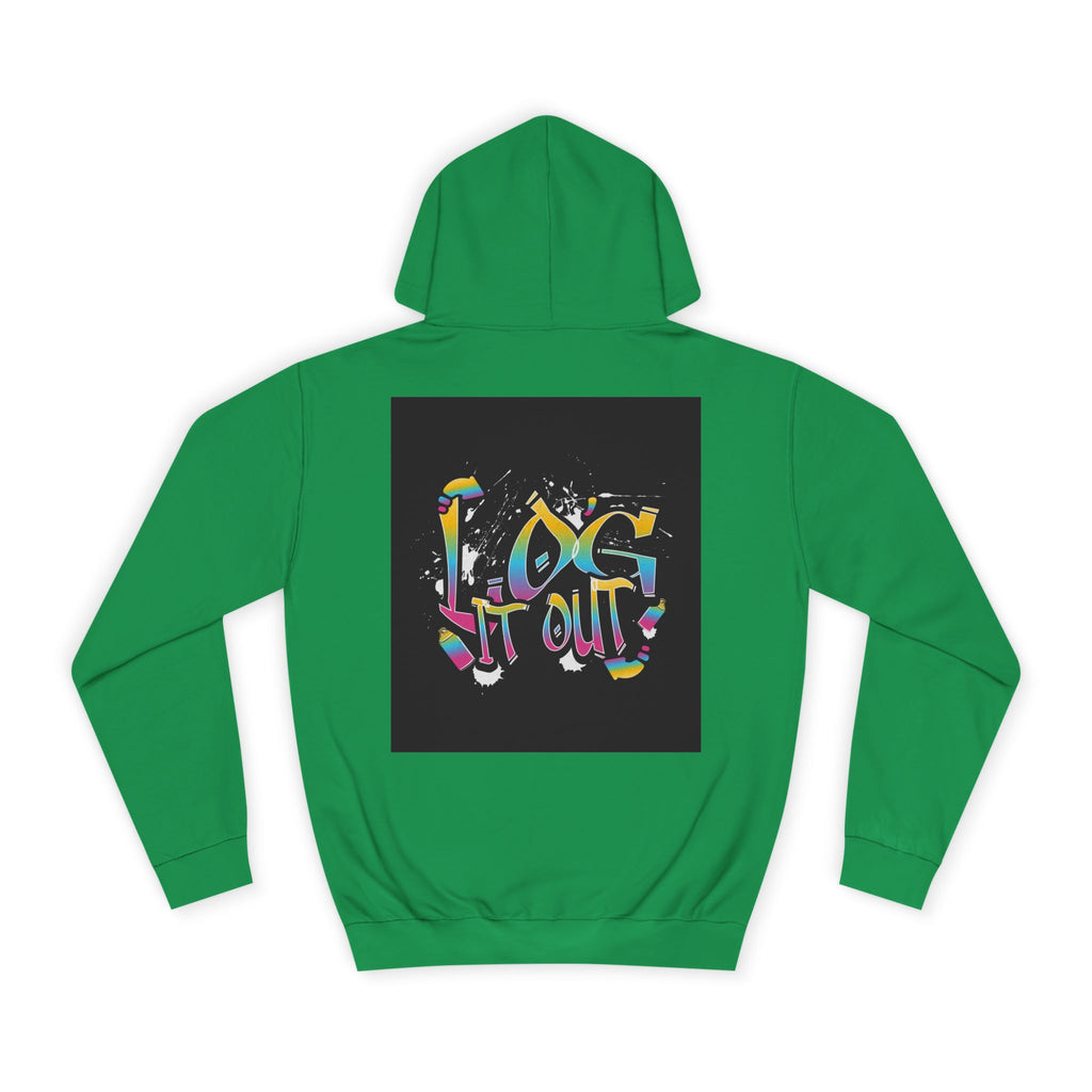 Colorful Unisex log it out Hoodie - Perfect for Students, Casual Wear, Gifts, Relaxed Style, trendy wear