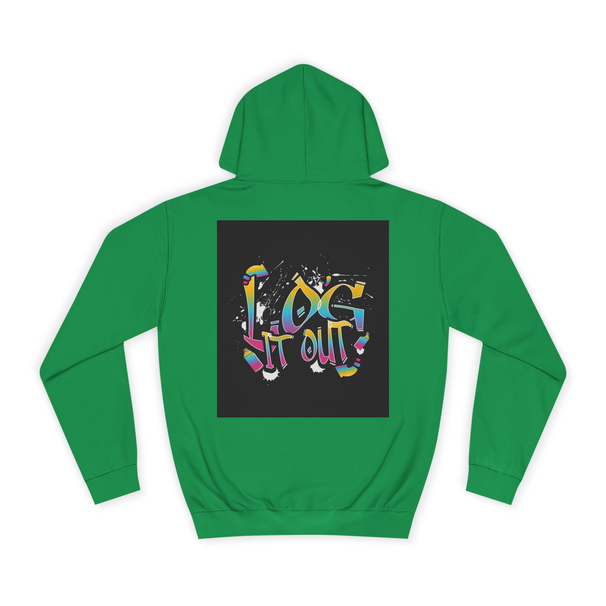 Colorful Unisex log it out Hoodie - Perfect for Students, Casual Wear, Gifts, Relaxed Style, trendy wear