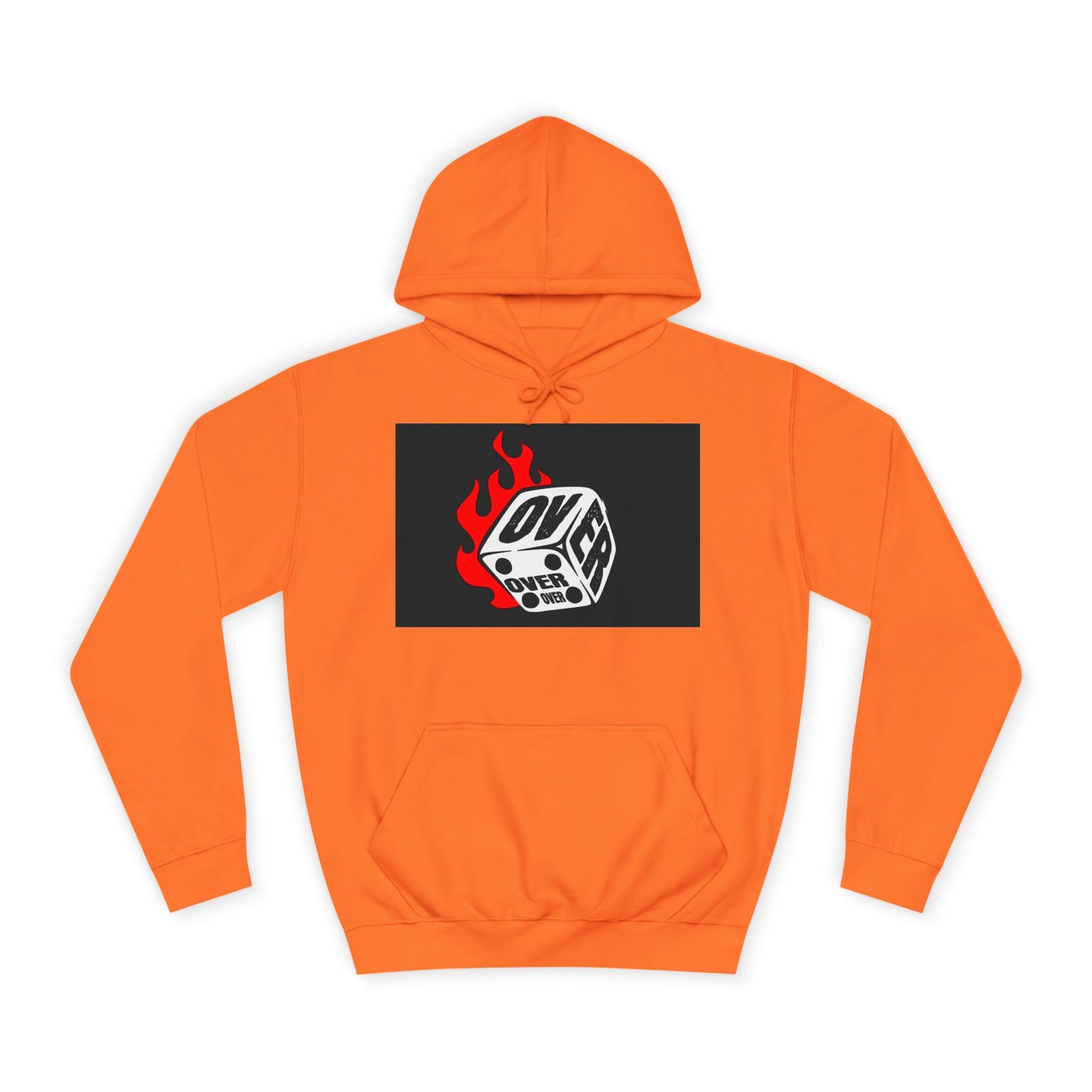 OVER Graphic Hoodie, Oversized Sweatshirt, Trendy Unisex Hoodie, Gift, Casual Layering Top