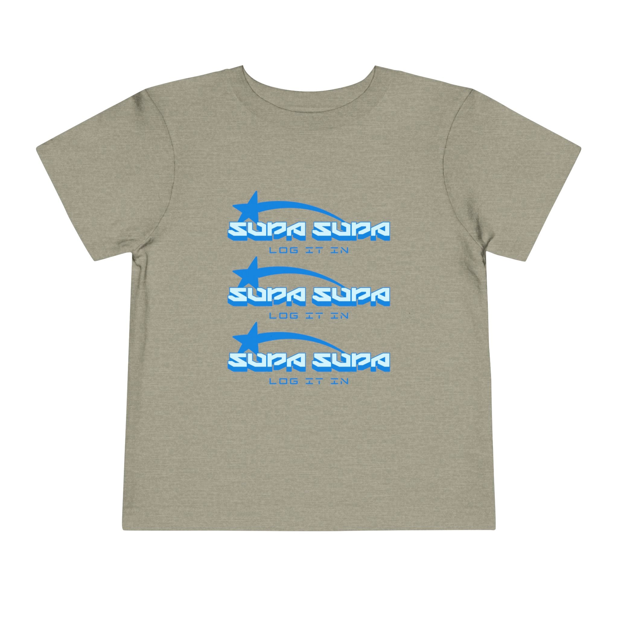 Toddler Tee — Blue Star 'Supa Supa' Graphic Shirt