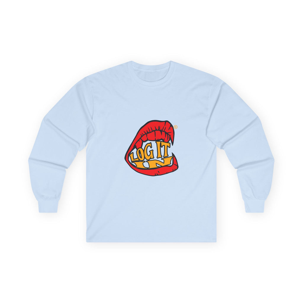"Log It in" Graphic Long Sleeve Tee