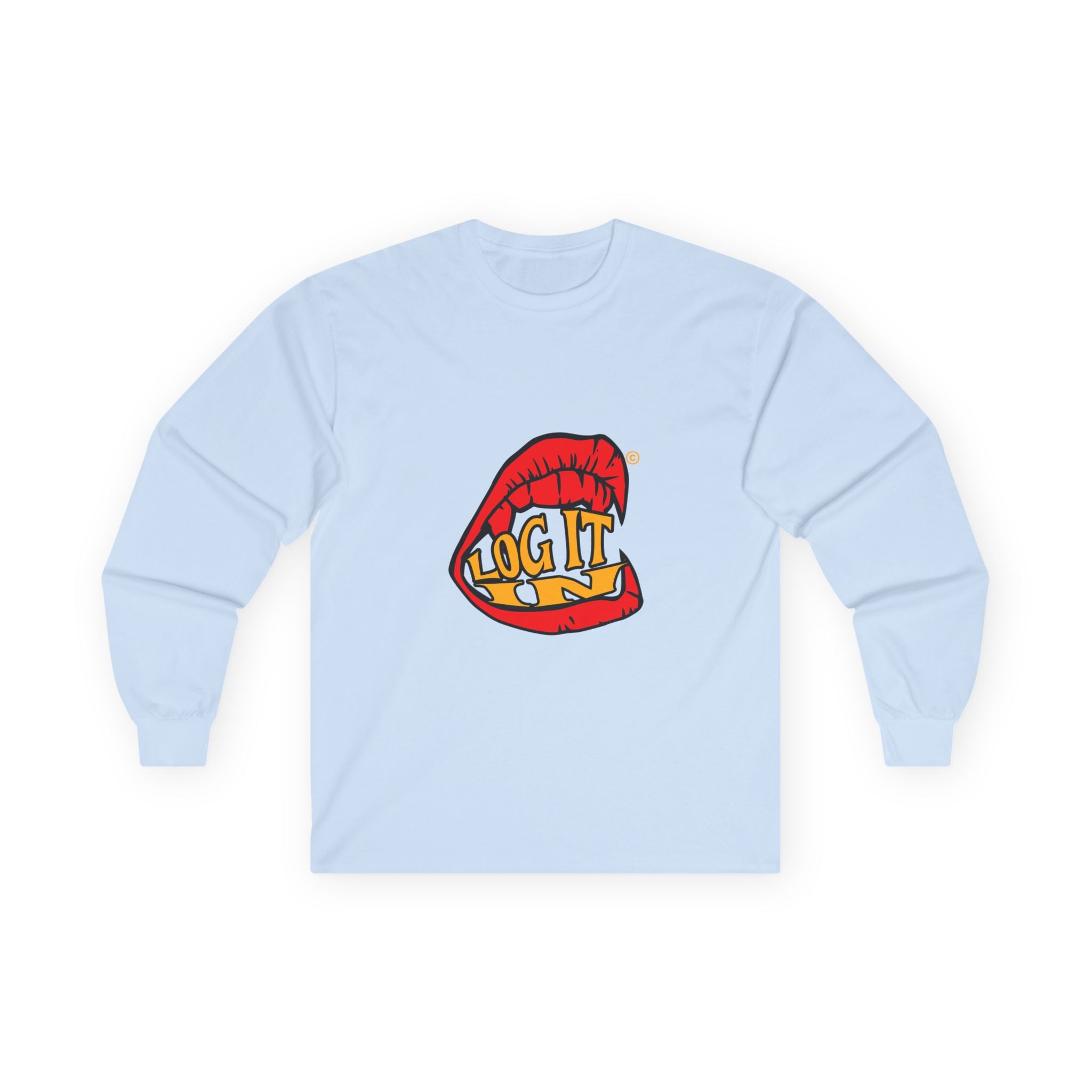 "Log It in" Graphic Long Sleeve Tee