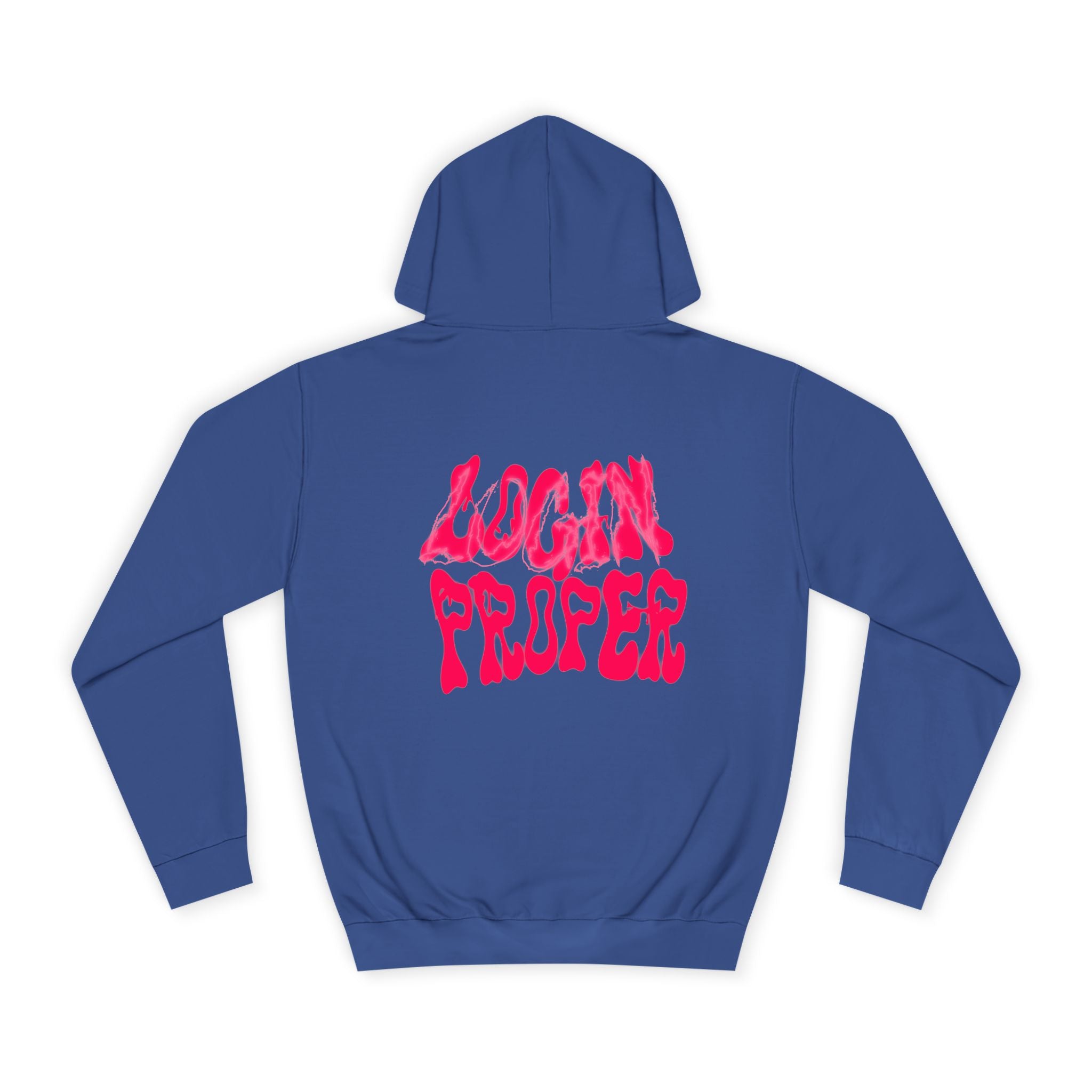 Trendy Unisex Hoodie - 'LOGIN PROPER' Graphic Sweatshirt for, Casual Wear, Gifts' Events, Street Style