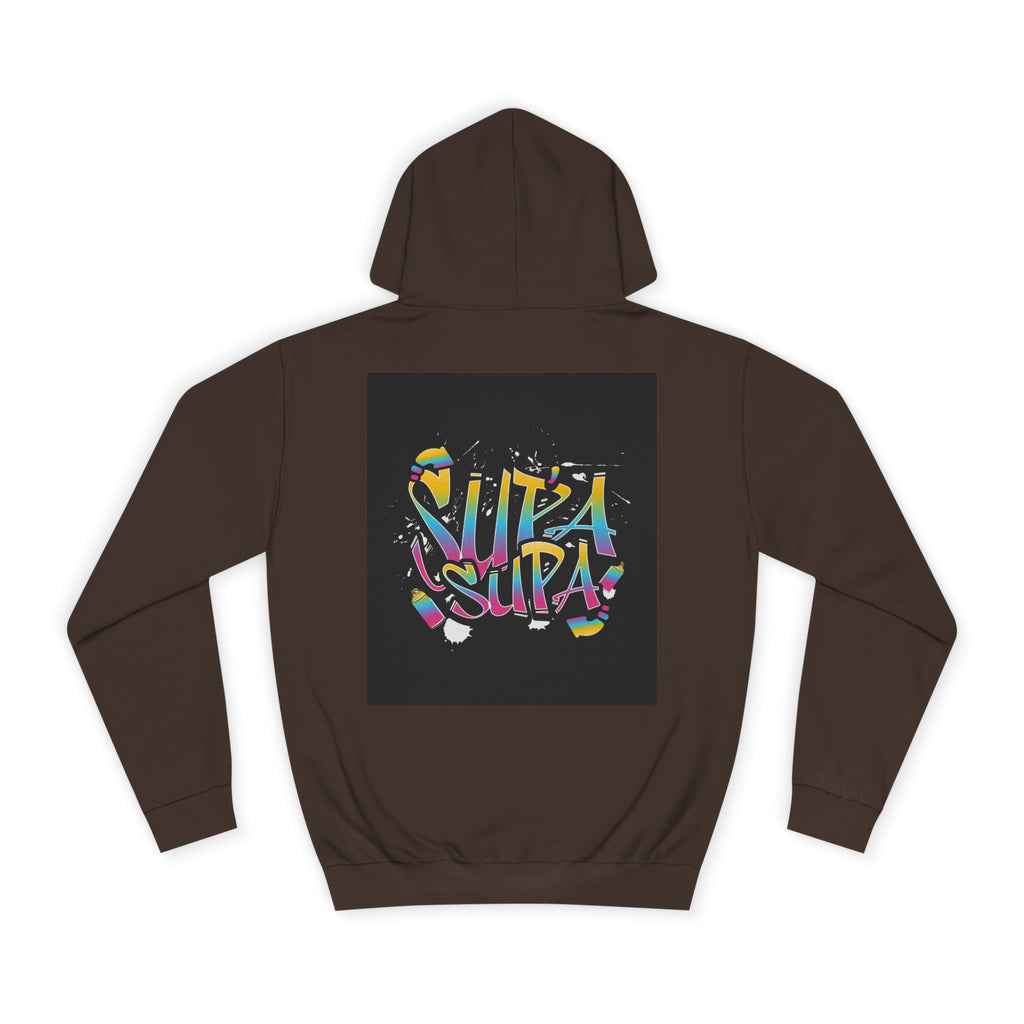 Colorful Unisex Supa Supa Hoodie, Casual Sweatshirt, Vibrant Apparel, Streetwear Hoodie
