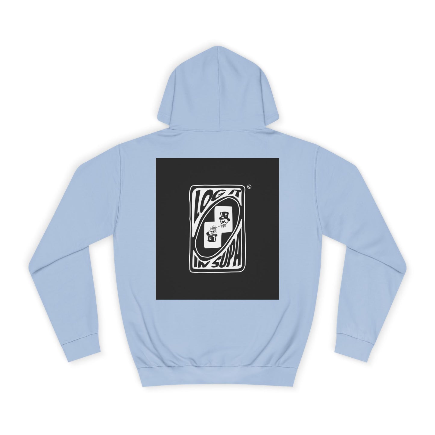 Unisex Log it in Hoodie with Unique Graphic Design, Ideal for Custom Wear, Gifts for Graduates, Cool Streetwear