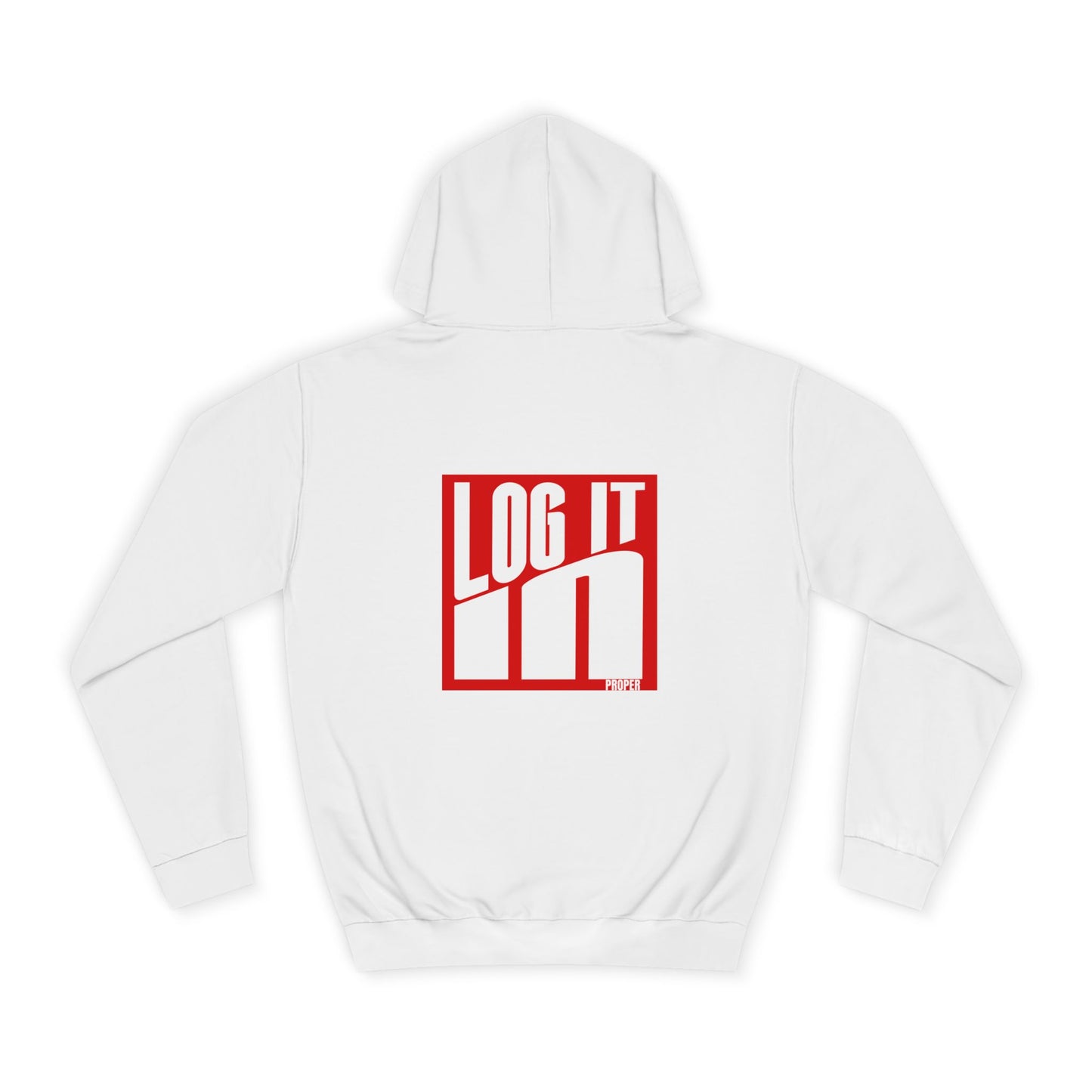 Unisex Log it in Hoodie - Trendy Campus Style, Casual Wear, Cozy Gift, Comfortable Lounge Hoodie, Essentials
