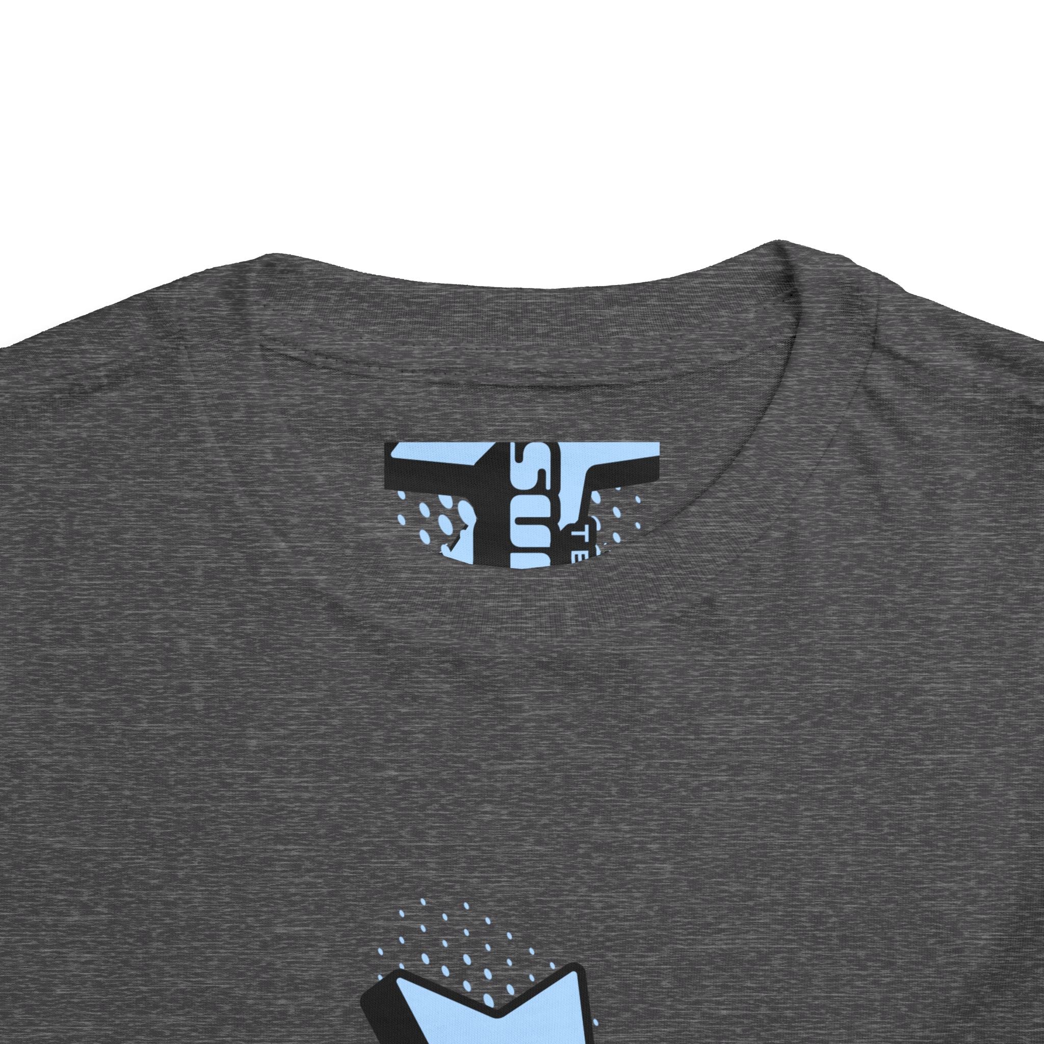 Toddler Tee — Blue Star "Tell em log it in" Graphic
