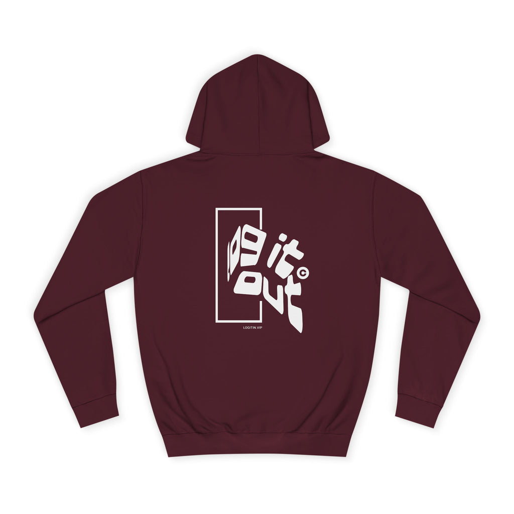 Cozy Unisex Log it out Hoodie, Perfect for Life, Graduation Gifts, Unisex Custom Apparel, Soft Hooded Sweatshirt, Everyday Comfort