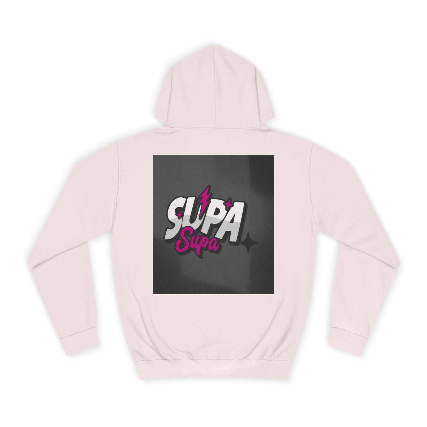 Trendy Unisex Hoodie with Fun 'Supa' Design, Cozy Streetwear, Perfect for Students, Gifts,