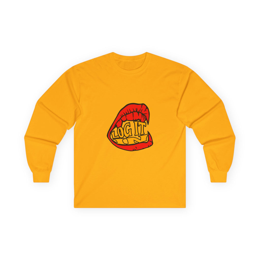 "Log It in" Graphic Long Sleeve Tee