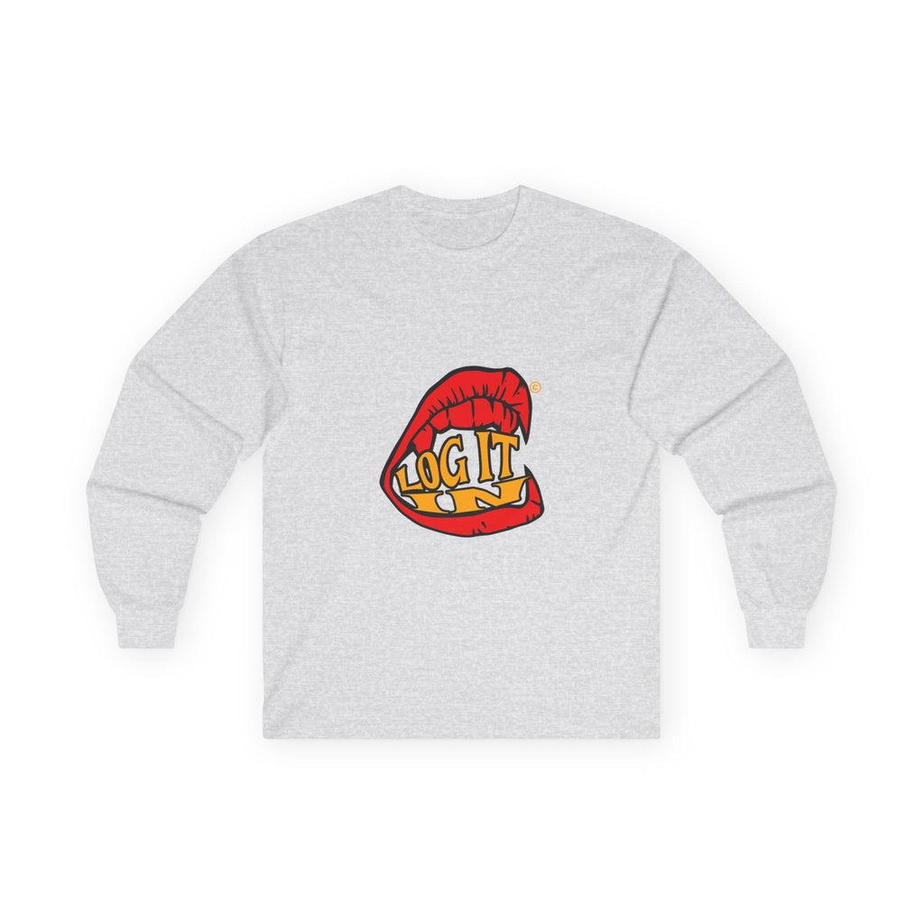 "Log It in" Graphic Long Sleeve Tee