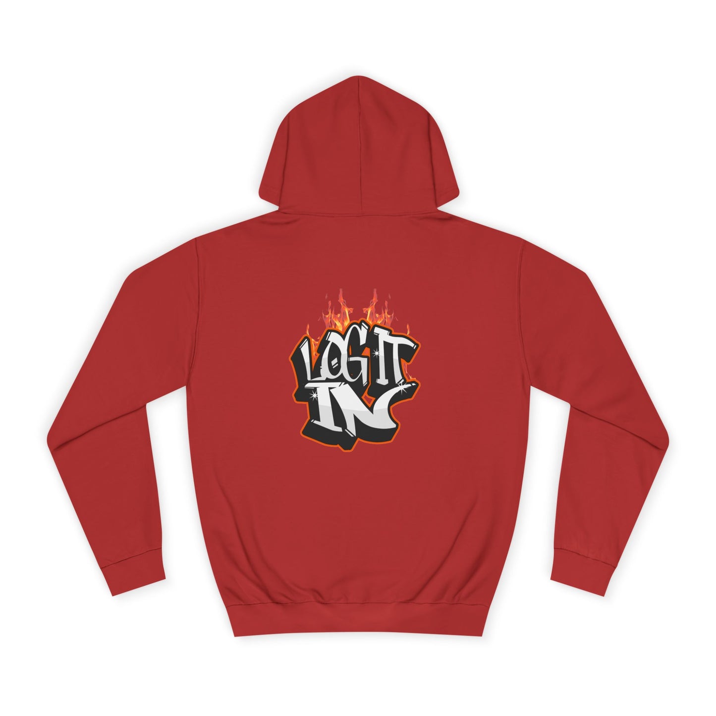 Stylish Unisex Log it in Hoodie, Casual Streetwear, Graphic Pullover, Trendy Everyday Wear, Cozy Hoodie
