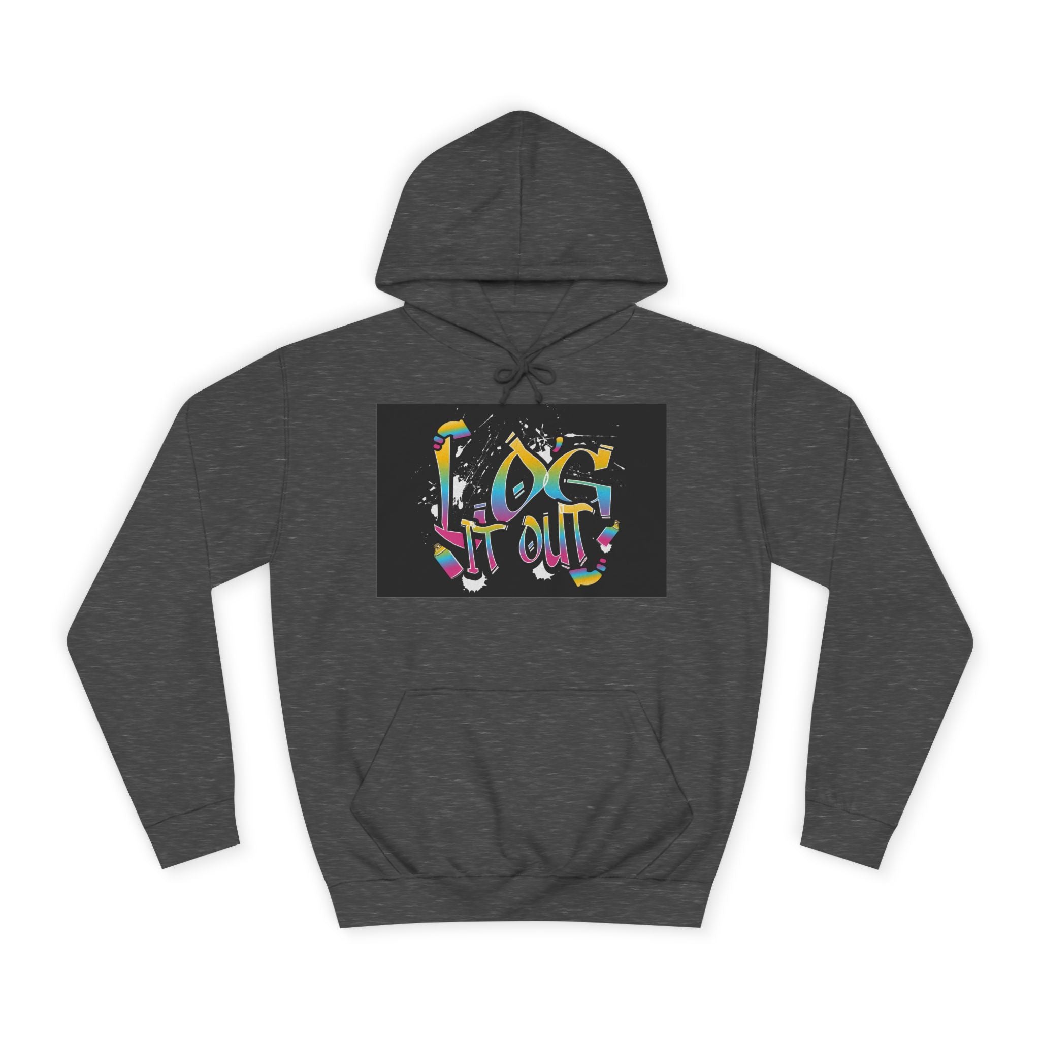 Colorful Unisex log it out Hoodie - Perfect for Students, Casual Wear, Gifts, Relaxed Style, trendy wear