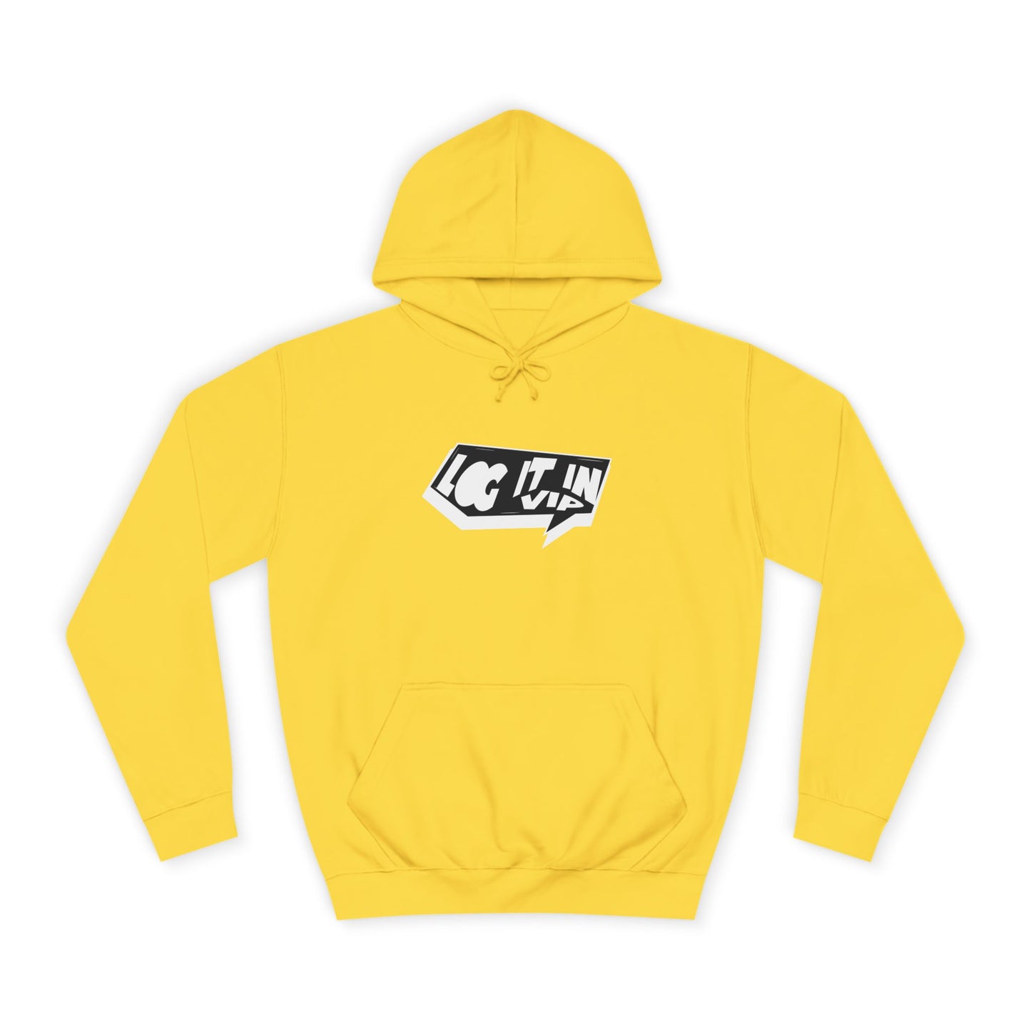Unisex log it in Hoodie, Cozy Sweatshirt, Everyday Wear, Gift for Students, Youth Fashion, trendy Essentials
