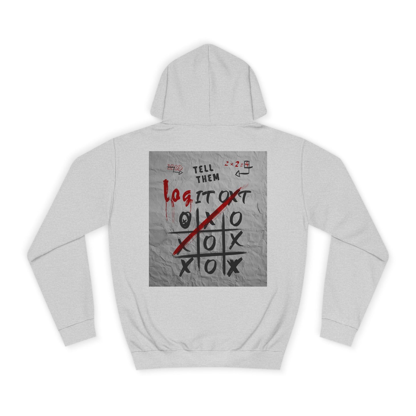 Unisex Log it out Hoodie with Graffiti Design - Trendy Sweatshirt, Custom Gear, Casual Wear, Gift for Cozy Layering
