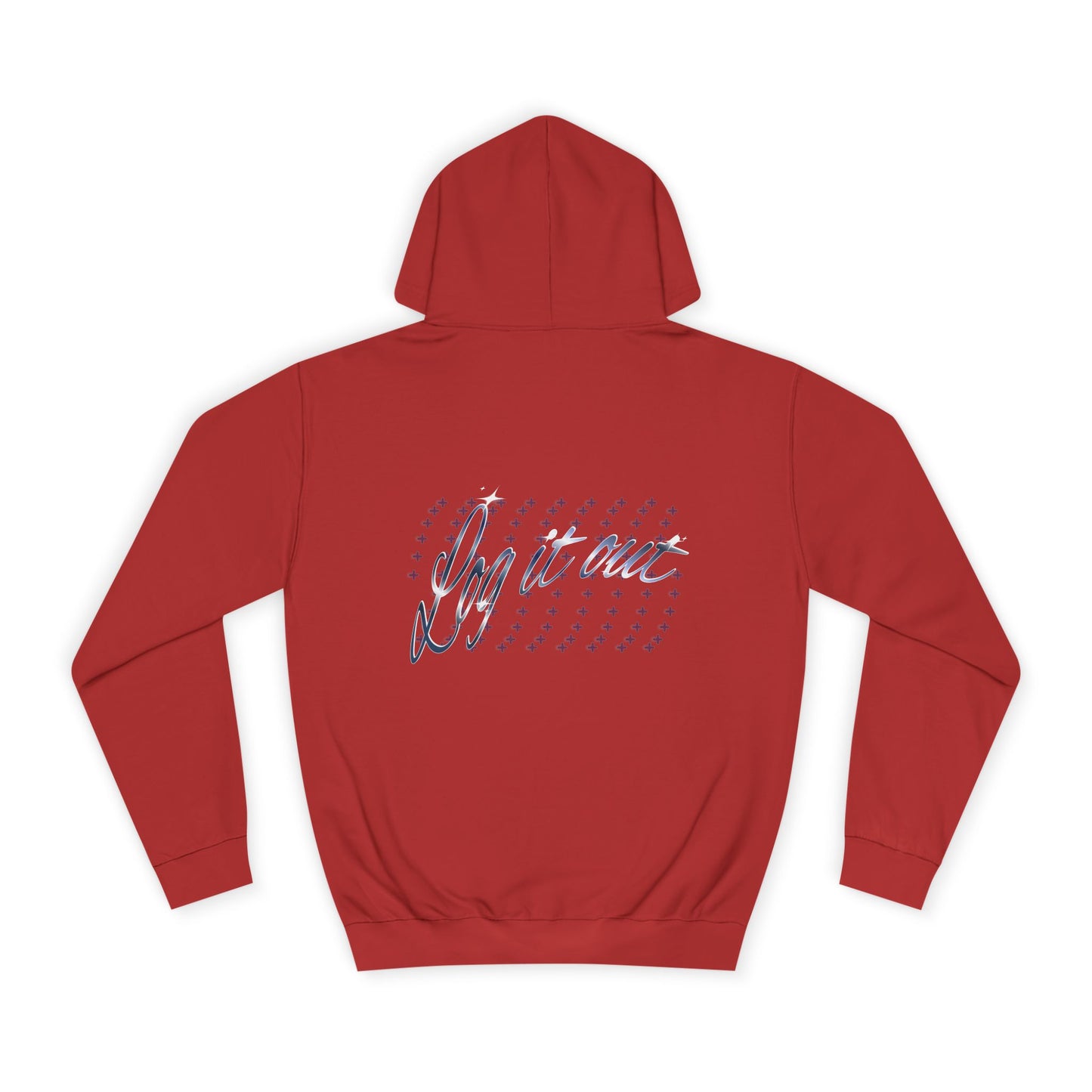 Stylish Unisex 'Log it out' Hoodie with Trendy Script Design, Perfect for Casual Wear, Gift, Apparel, Unisex Fashion