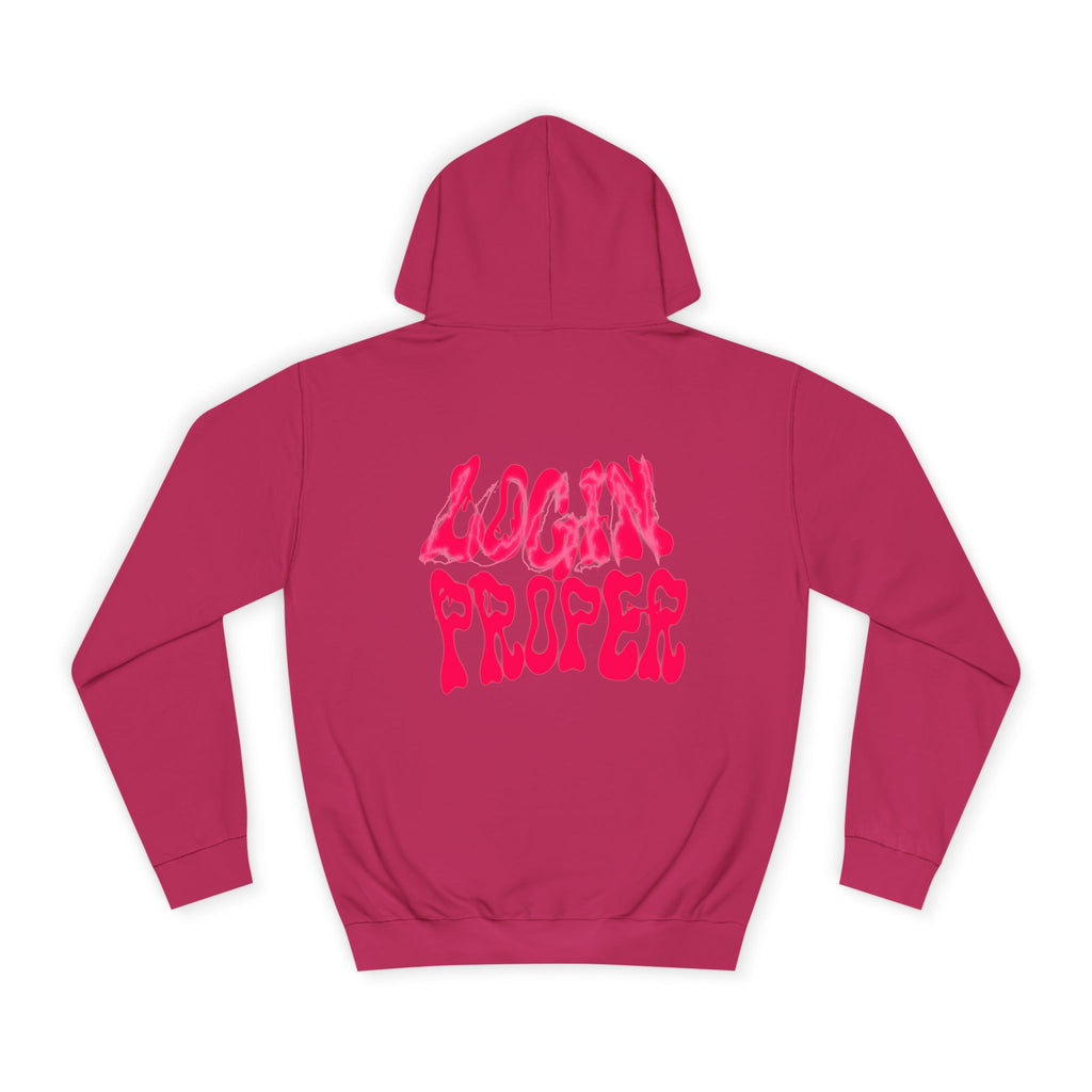 Trendy Unisex Hoodie - 'LOGIN PROPER' Graphic Sweatshirt for, Casual Wear, Gifts' Events, Street Style