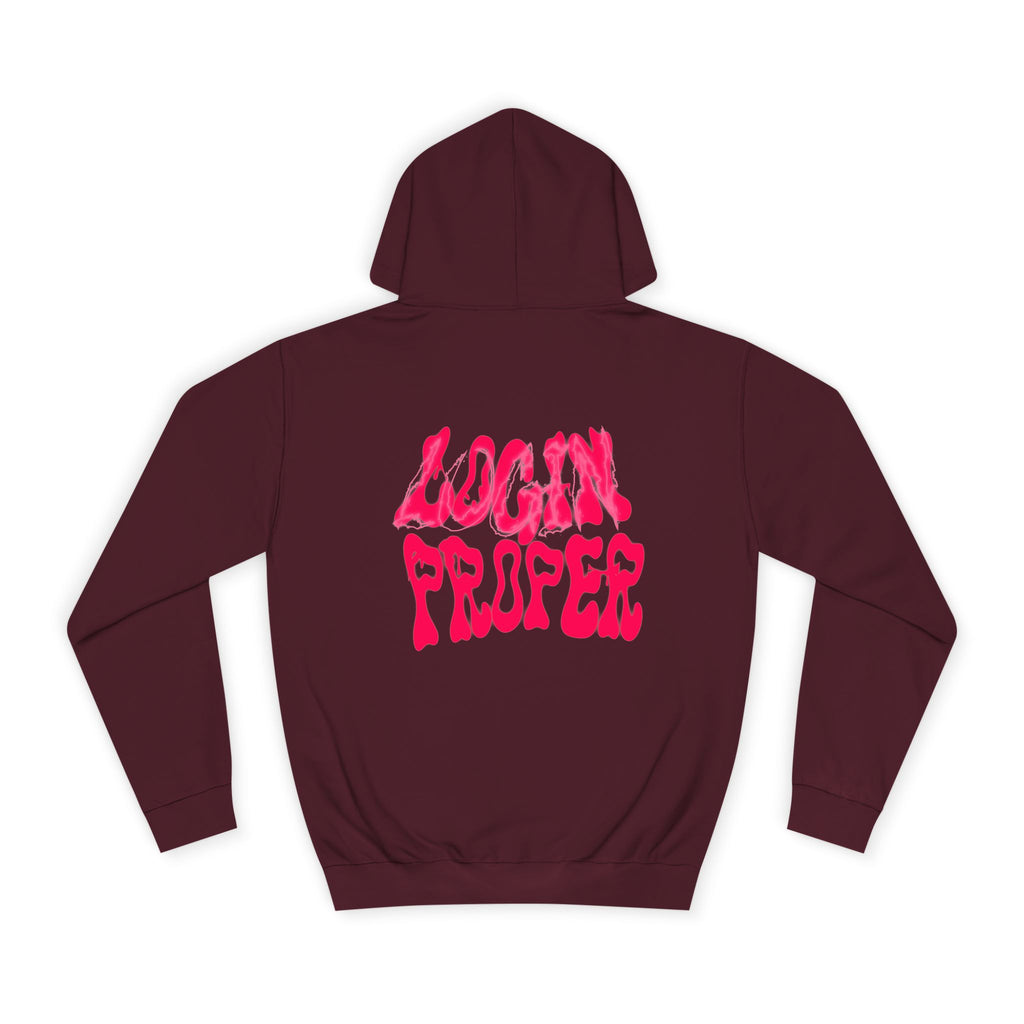 Trendy Unisex Hoodie - 'LOGIN PROPER' Graphic Sweatshirt for, Casual Wear, Gifts' Events, Street Style