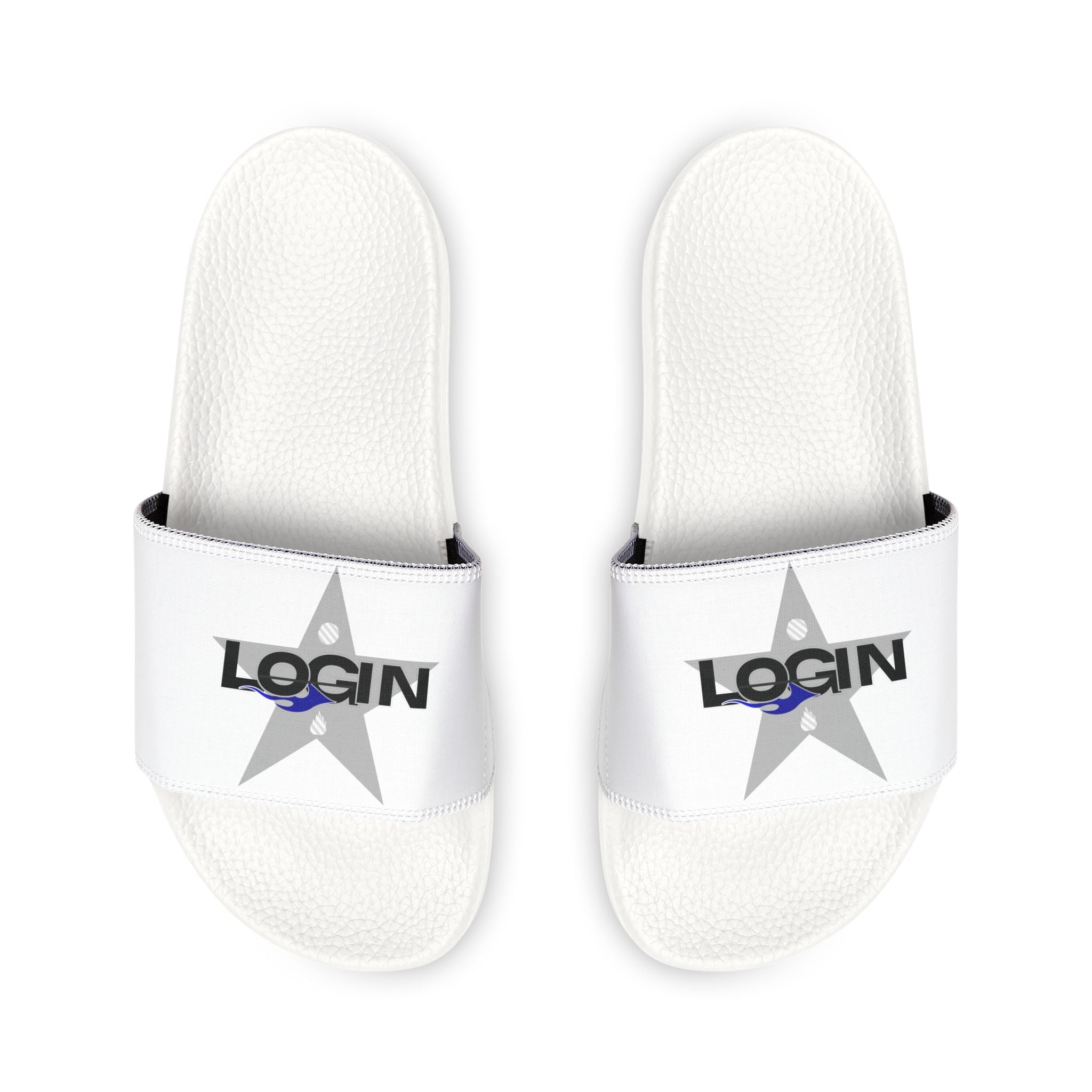 Men's Login Slide Sandals — Removable Strap Casual Pool & Beach Slides