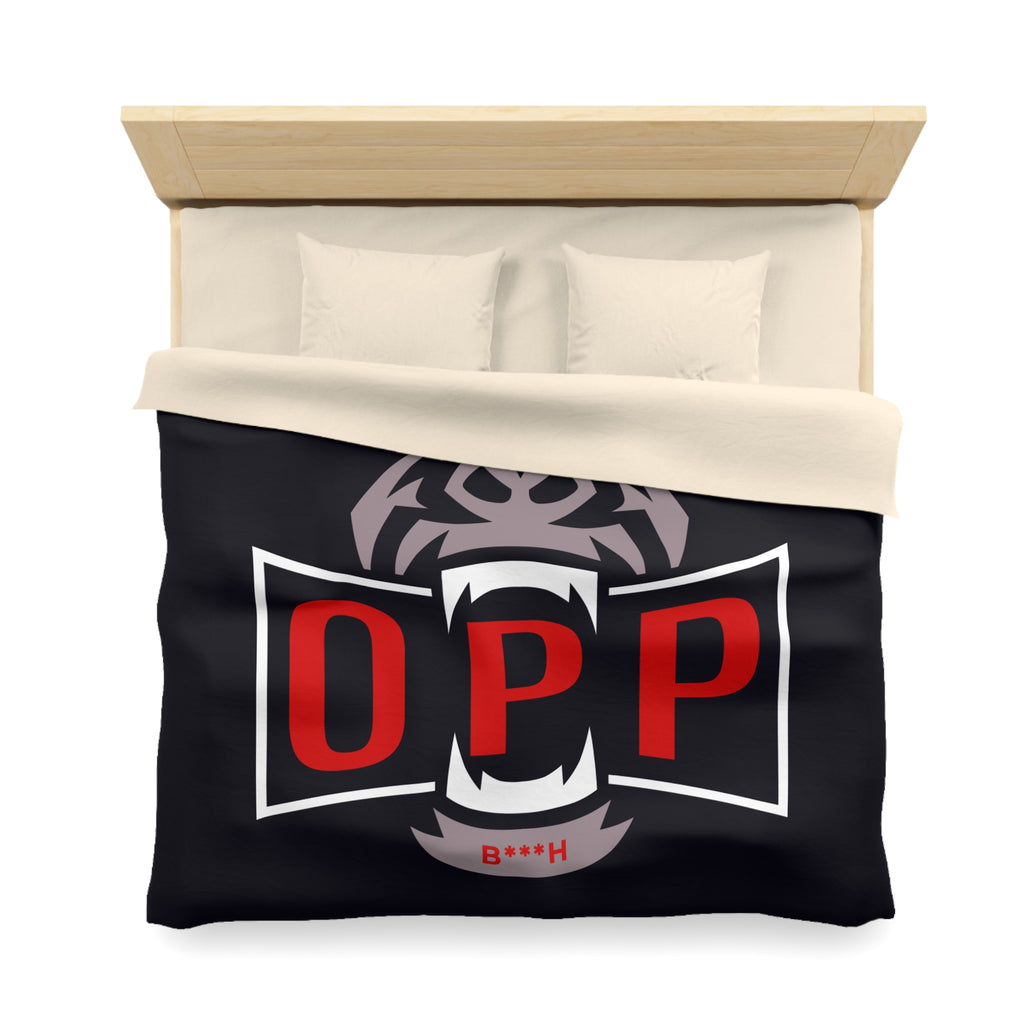 Gorilla OPP Microfiber Duvet Cover — Bold Red Logo Bedding