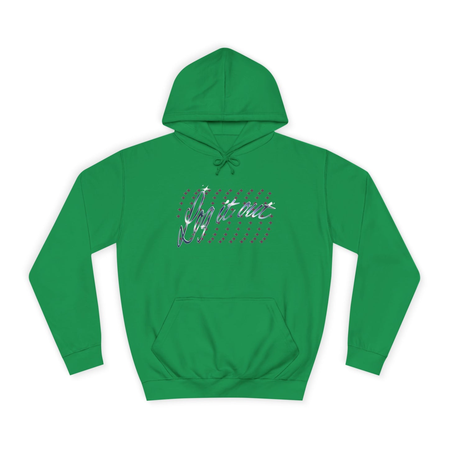 Stylish Unisex 'Log it out' Hoodie with Trendy Script Design, Perfect for Casual Wear, Gift, Apparel, Unisex Fashion