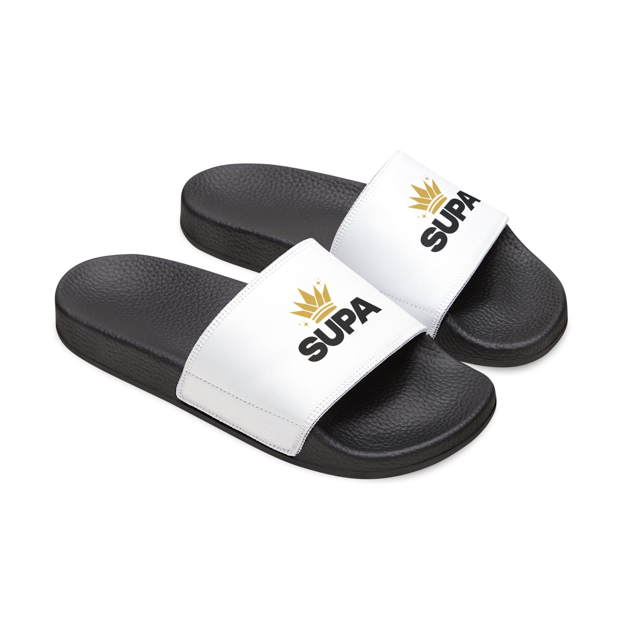 Women's Removable-Strap Slide Sandals — Minimal White Comfort Slides