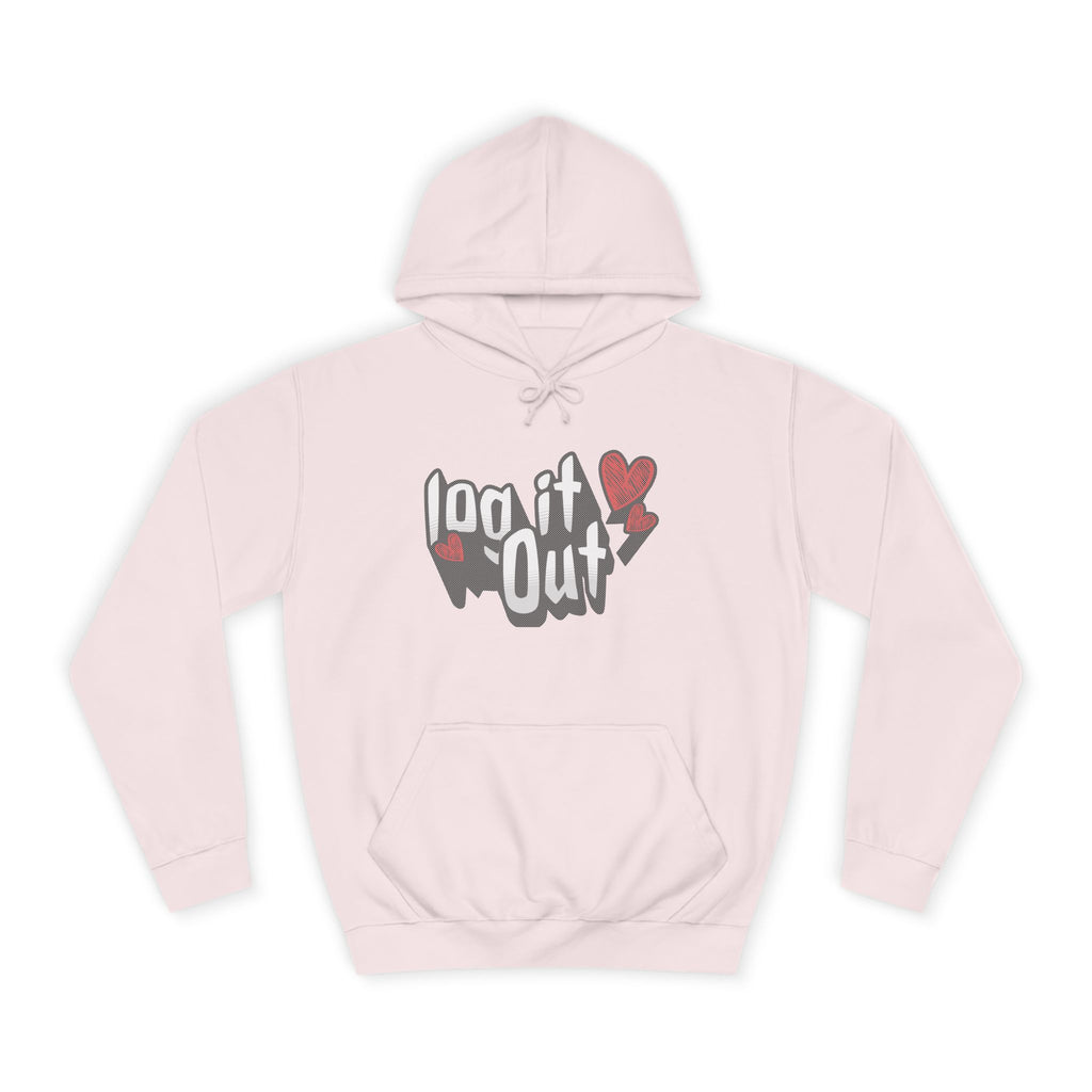 Trendy Log it out Hoodie, Cozy Unisex Sweatshirt, Perfect Gift, Casual Wear, Comfortable Hoodie for Everyday Use