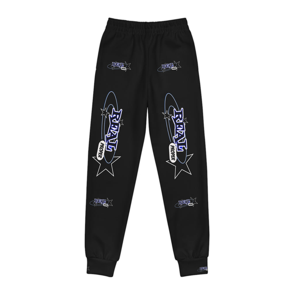 Youth Joggers — "Real Proper" Graphic All-Over Print