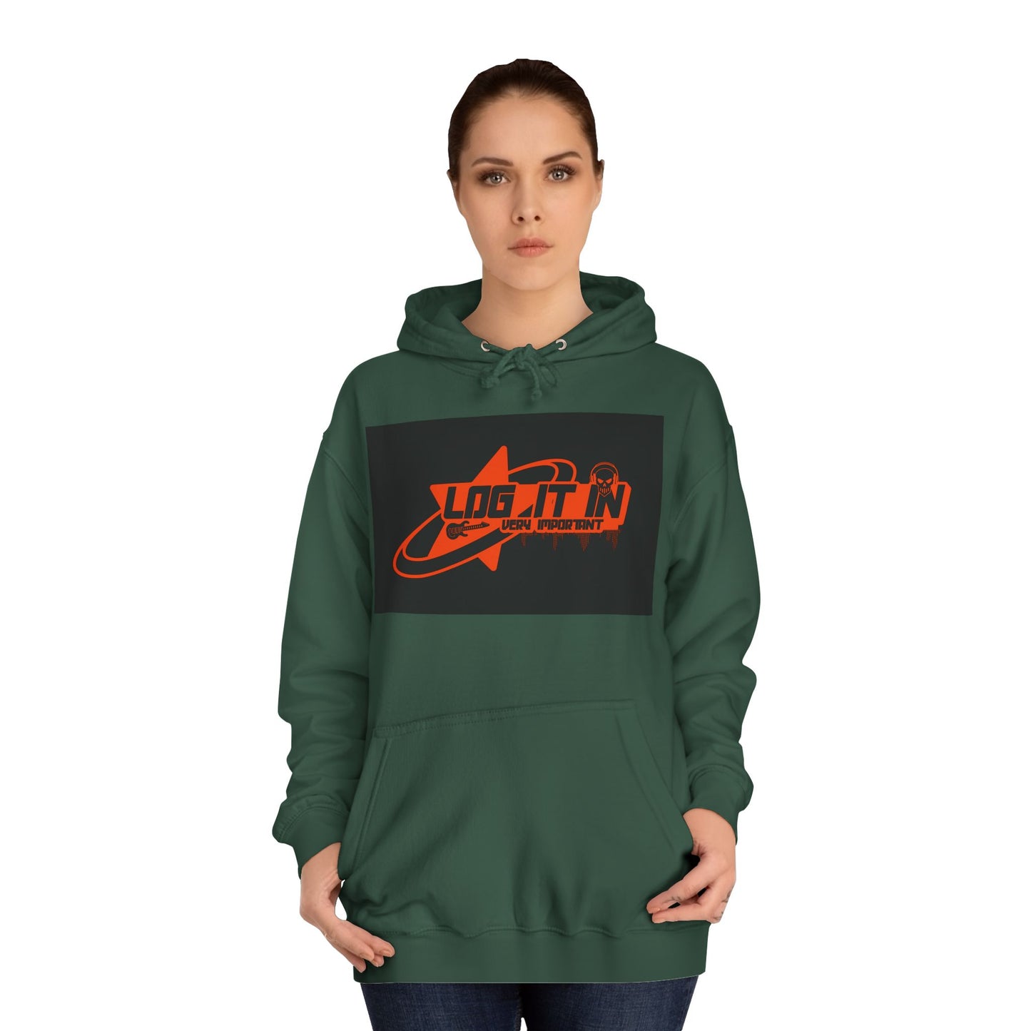 Unisex Log it in Hoodie, Casual trendy Wear, Gift, Graphic Hoodie, perfect fit Hoodie