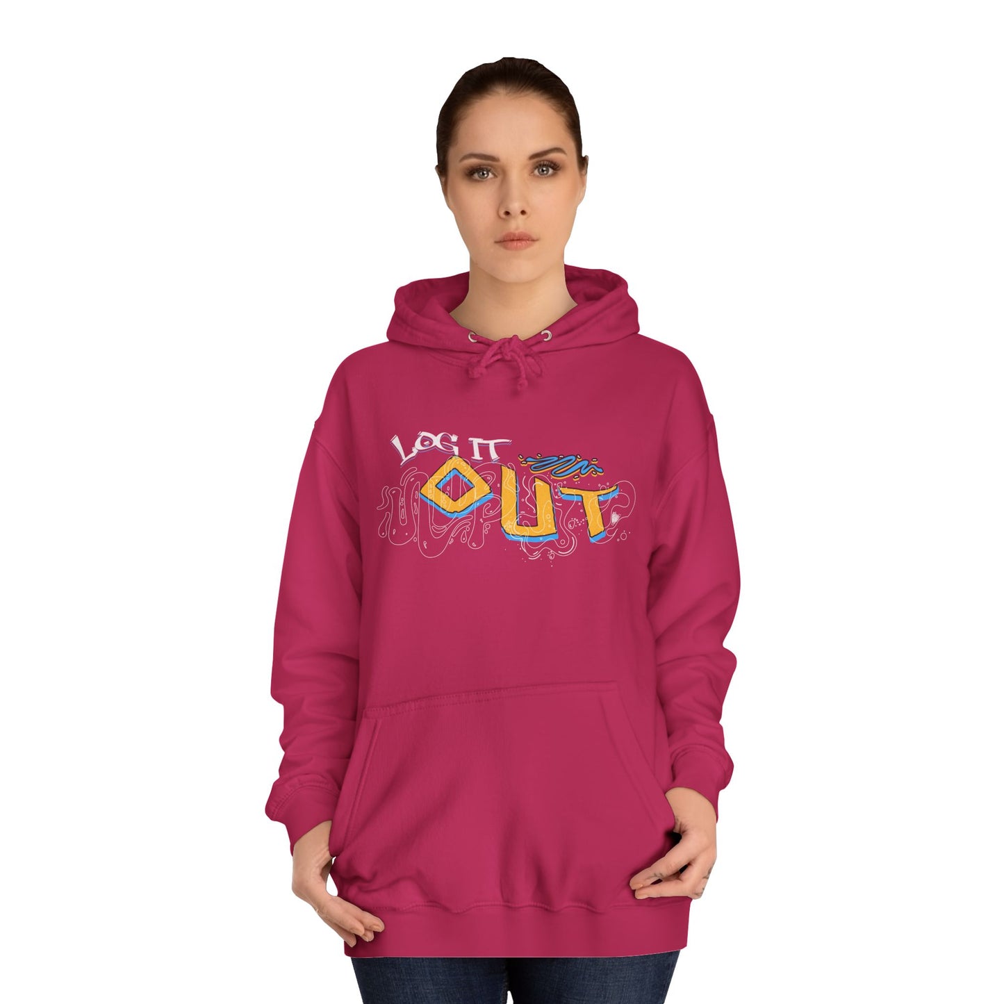 Unisex Log it out Hoodie - Stylish Casual wear, Perfect Gifts, Days Out, Summer Events, Coziness & Trendy Vibes