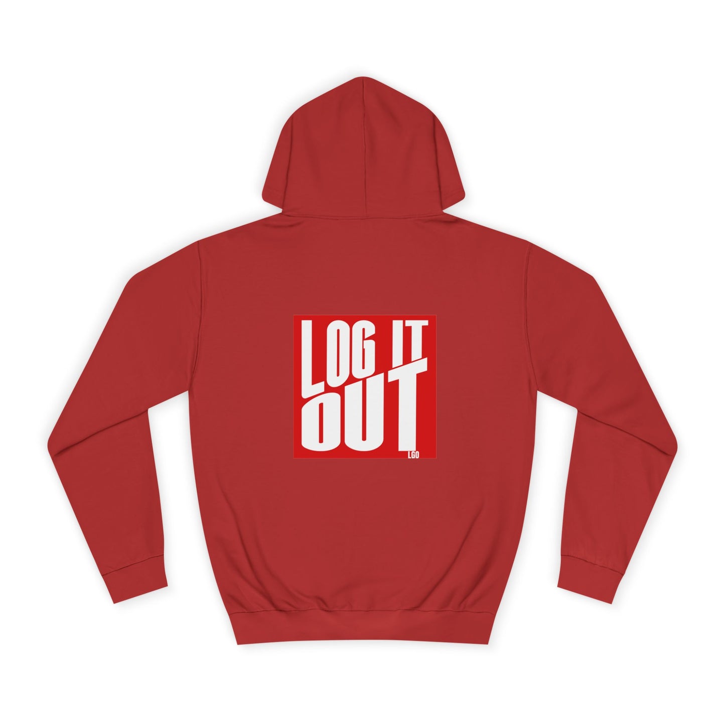 Unisex Hoodie with 'LOG IT OUT' Design for Everyday wear, Gift for Graduates, Relaxed Fit Hoodie,