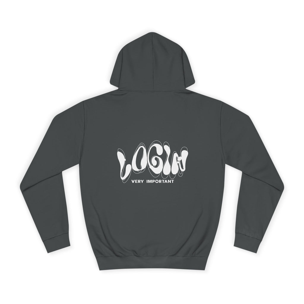 Cool College Unisex Hoodie - LOGIN, Apparel, Funny Hoodie, Gift, Cozy Wear,Trendy Fashion