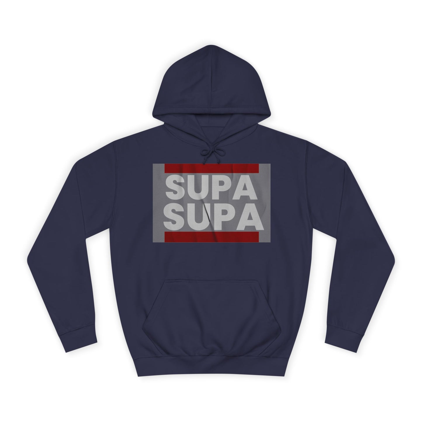 Unisex Hoodie with 'SUPA SUPA' Design, Cool Casual Wear, Perfect, Gifts for Graduates, Cozy Layering