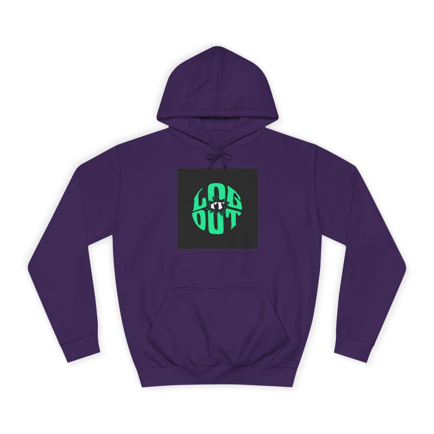 Unisex Hoodie with 'LOG IT OUT' Design, Casual Streetwear, Cool Gift, Cozy Lounge Wear, Perfect for Fall
