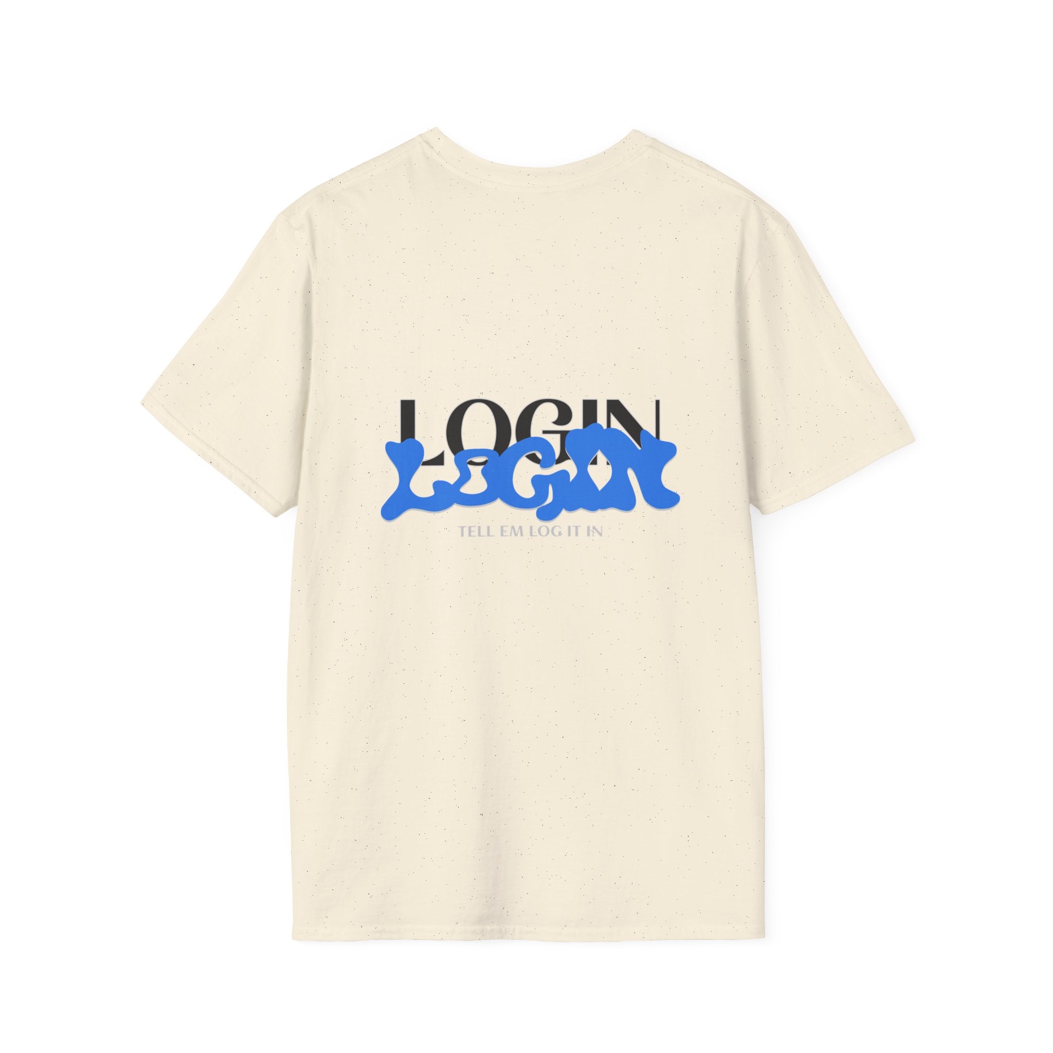 Login Graphic T-Shirt — Blue Drip Logo Tee