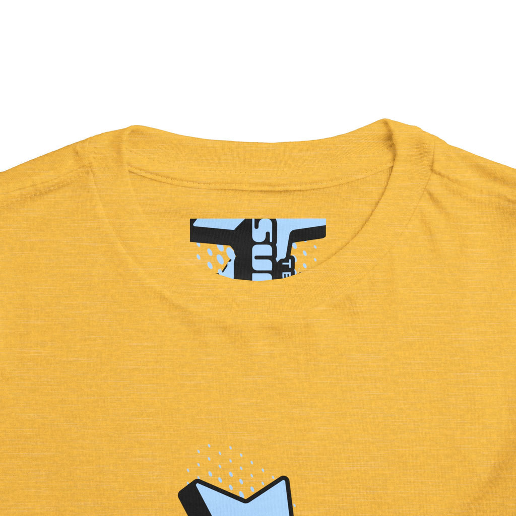 Toddler Tee — Blue Star "Tell em log it in" Graphic