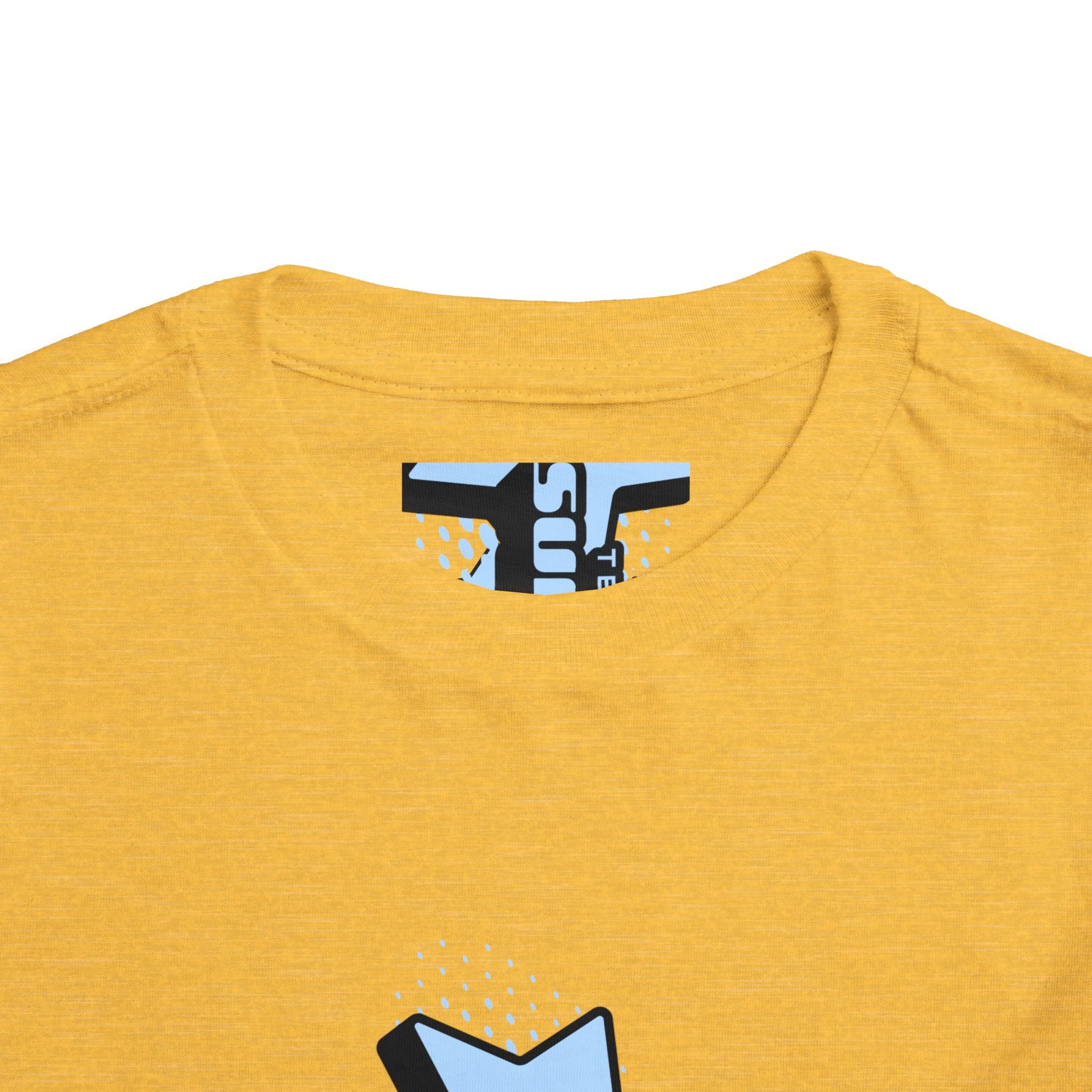 Toddler Tee — Blue Star "Tell em log it in" Graphic