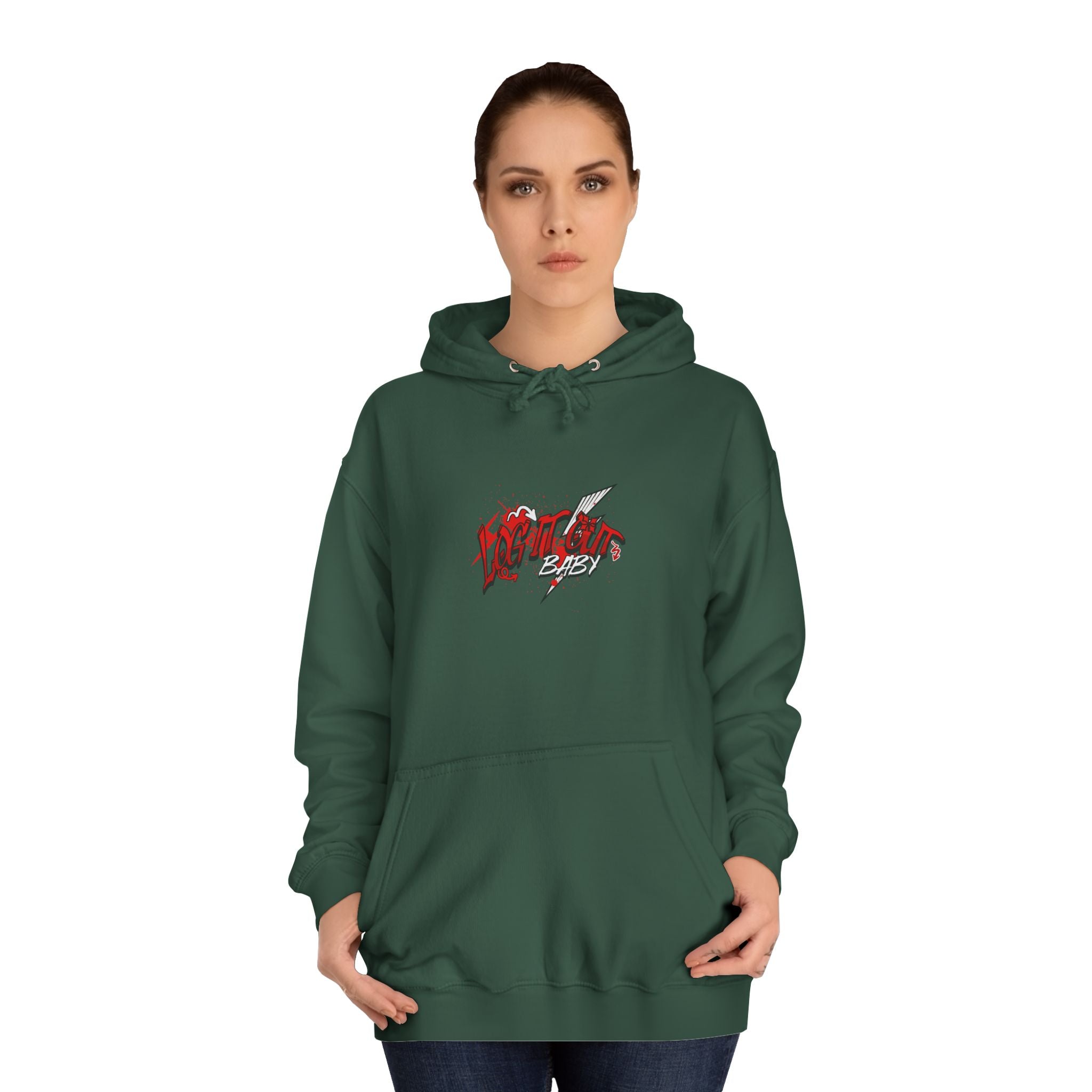 Trendy Log it out Hoodie, Graphic Sweatshirt, Unisex Casual Wear, Stylish Streetwear, Great for Gift Giving