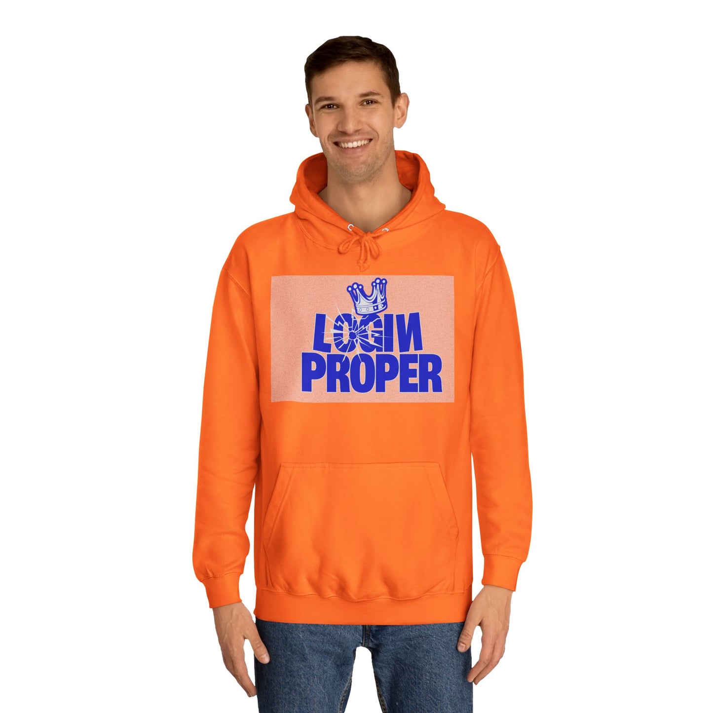 Unisex Hoodie - 'Login Proper' Trendy Spirit Wear, Casual Streetwear, Gift, Cozy Lounge Sweatshirt