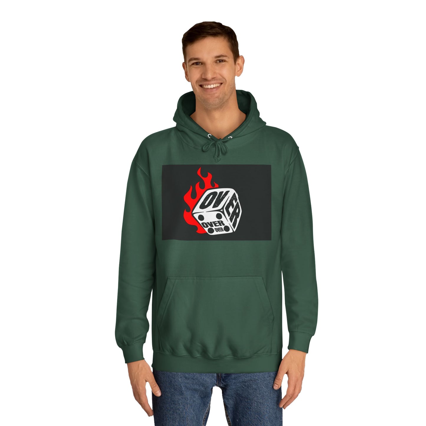 OVER Graphic Hoodie, Oversized Sweatshirt, Trendy Unisex Hoodie, Gift, Casual Layering Top