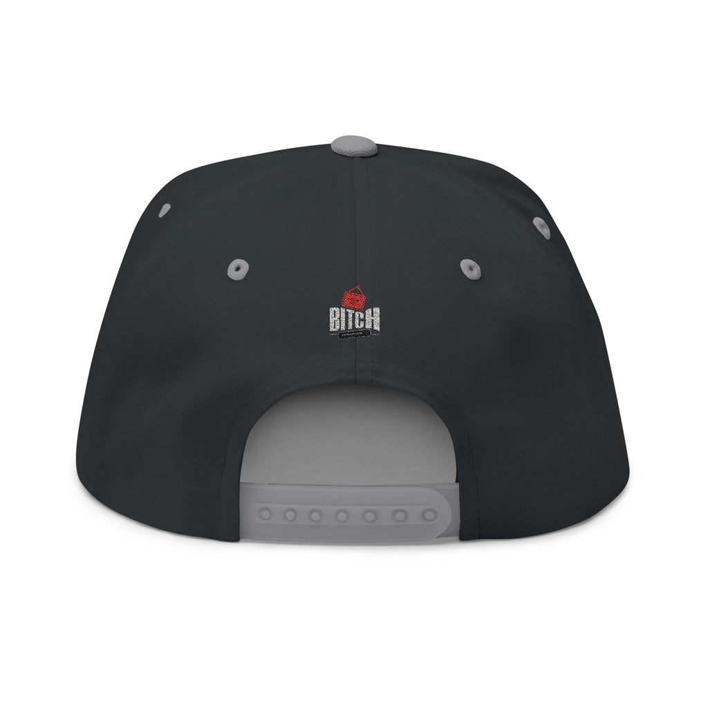 Embroidered 'Log it out'' Flat Bill Cap — Snapback