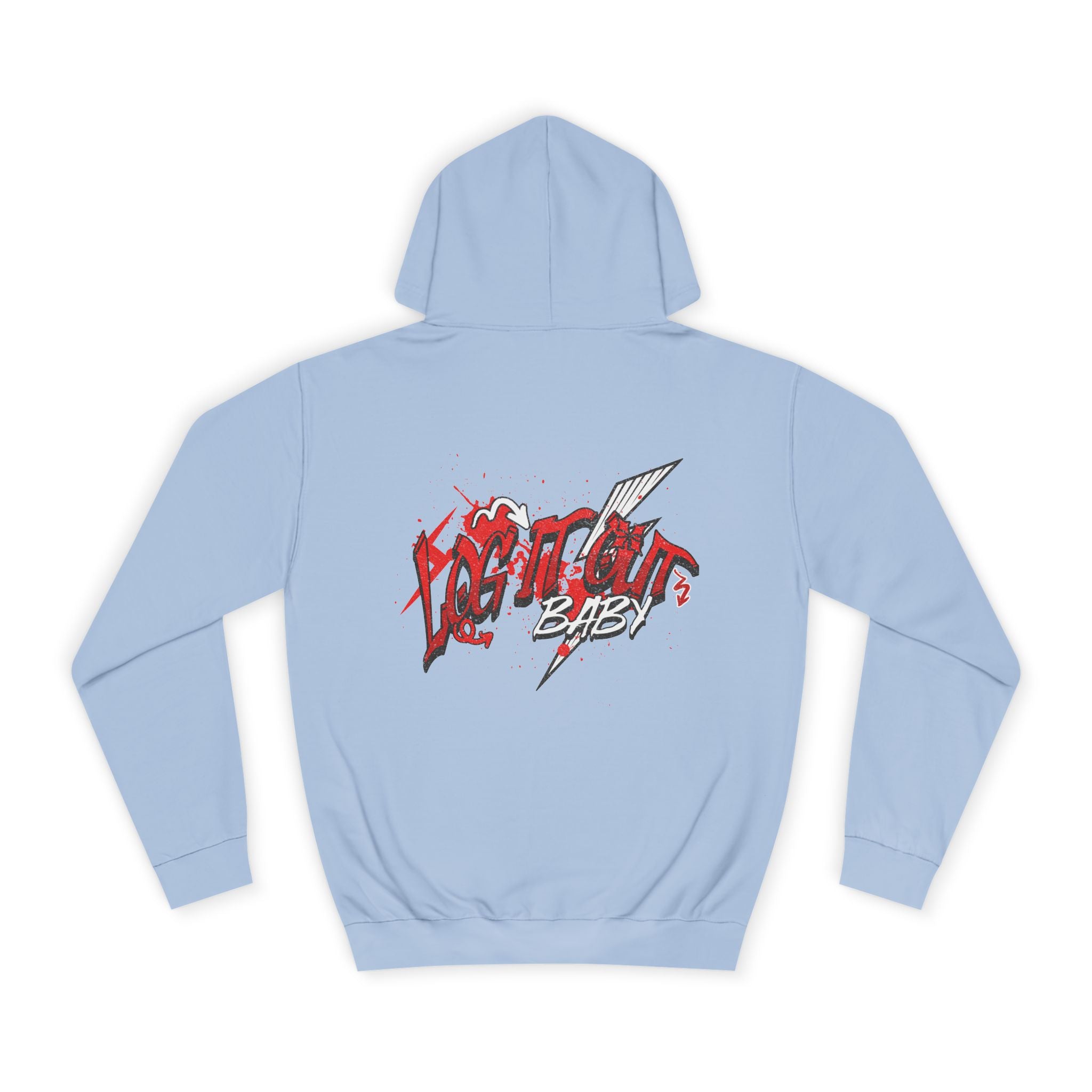 Trendy Log it out Hoodie, Graphic Sweatshirt, Unisex Casual Wear, Stylish Streetwear, Great for Gift Giving