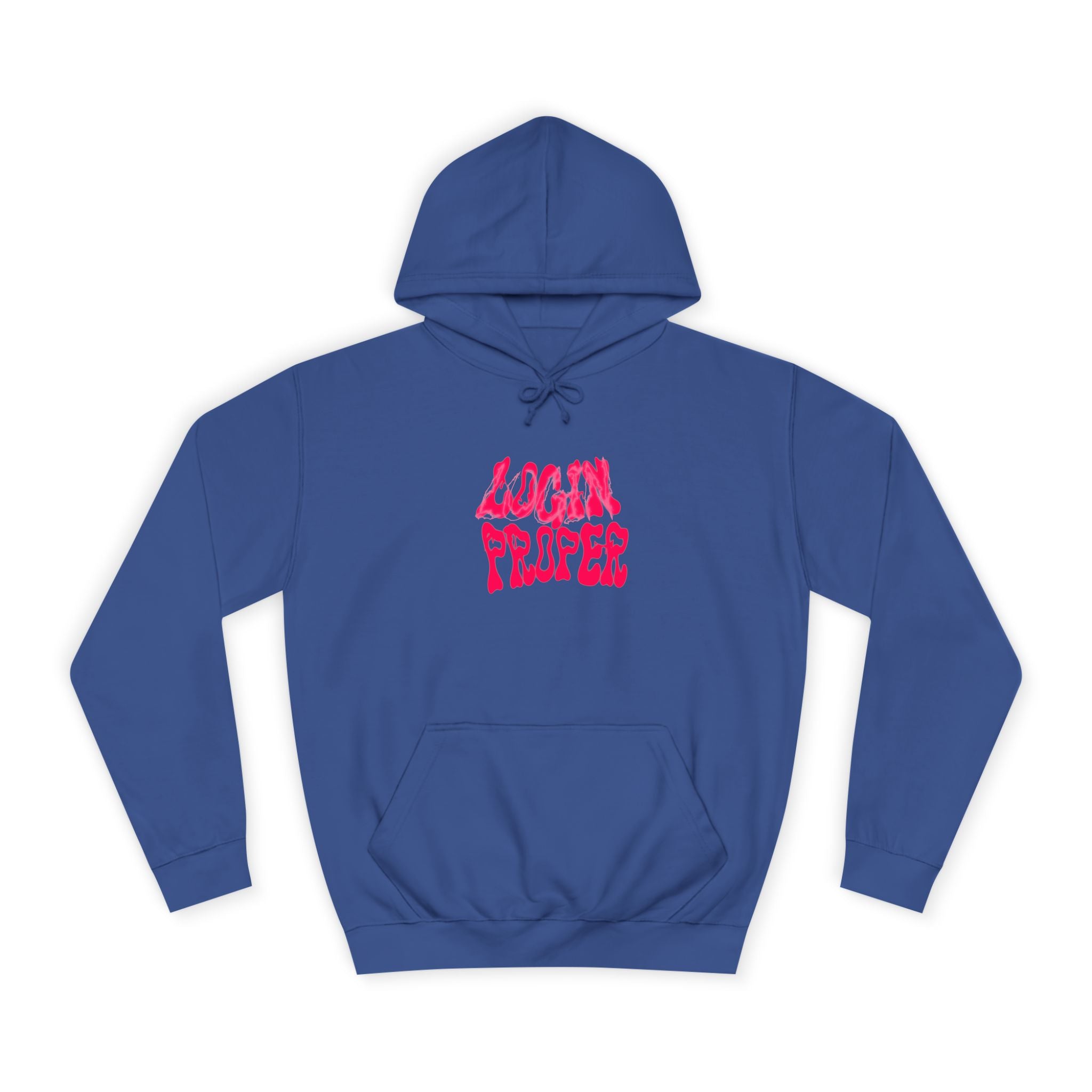 Trendy Unisex Hoodie - 'LOGIN PROPER' Graphic Sweatshirt for, Casual Wear, Gifts' Events, Street Style