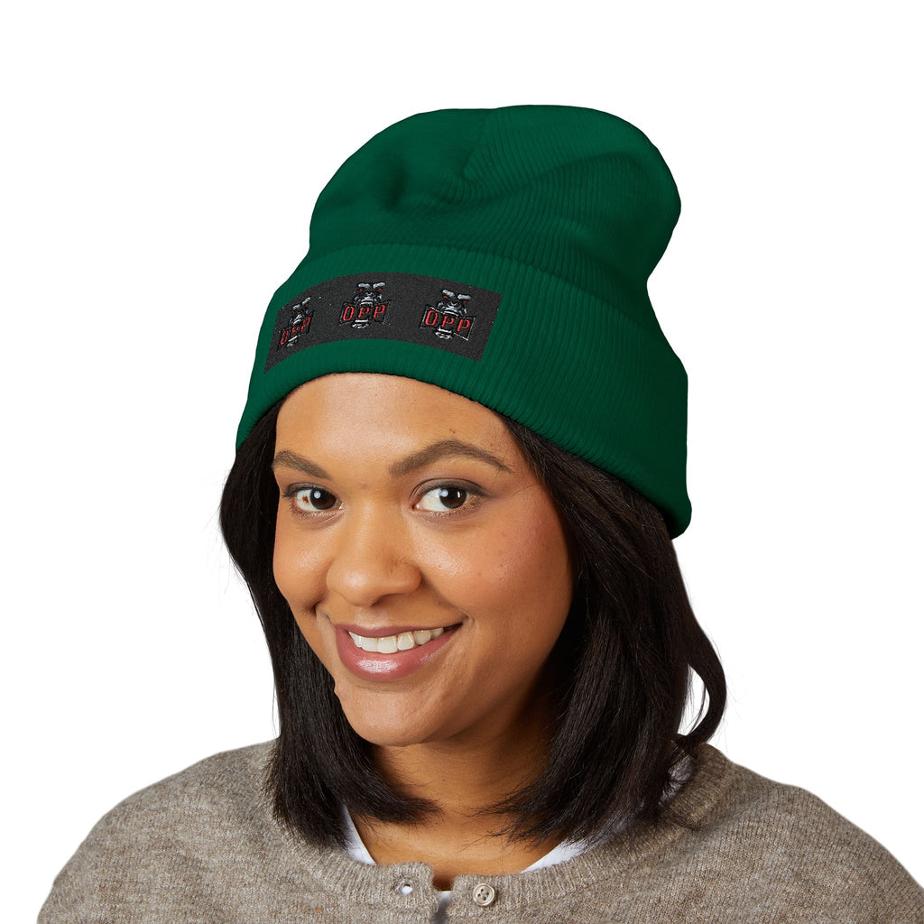 Embroidered OPP Cuffed Beanie — Musician Winter Hat