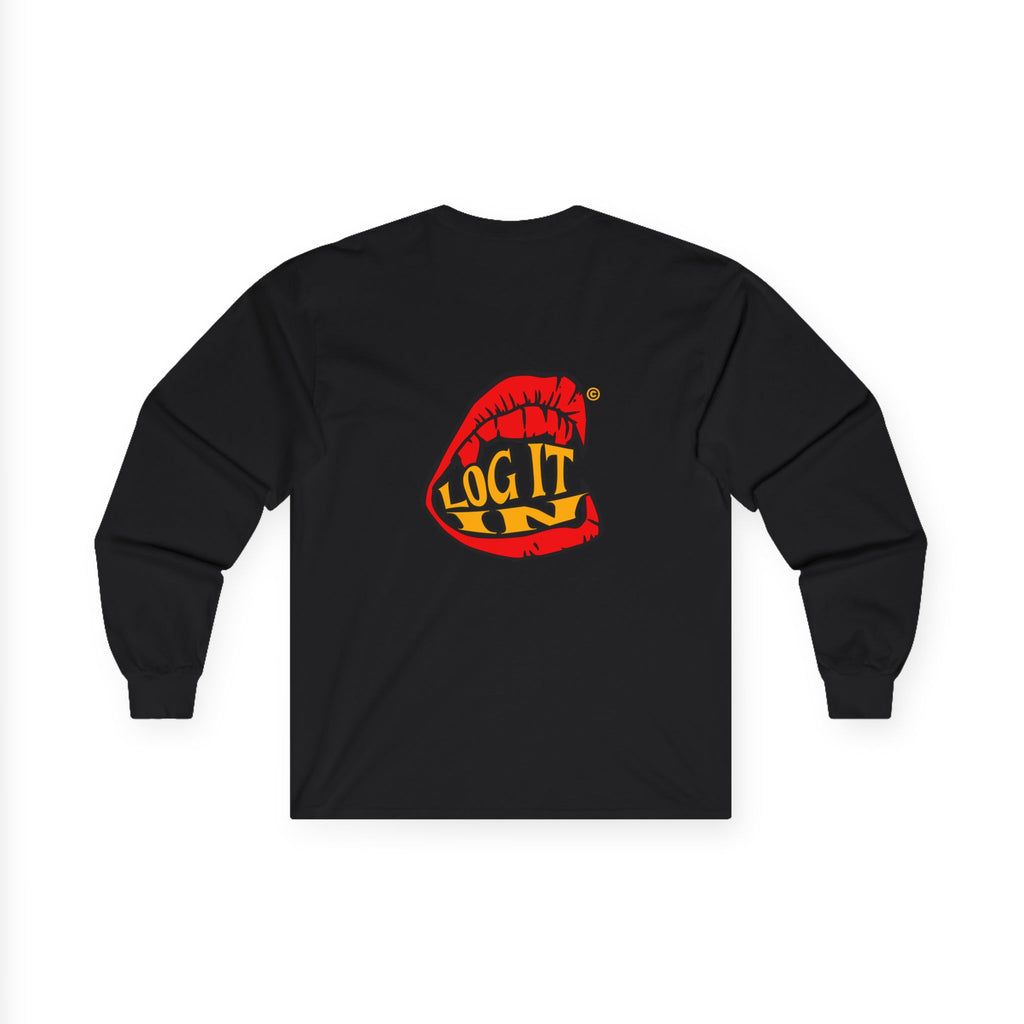 "Log It in" Graphic Long Sleeve Tee