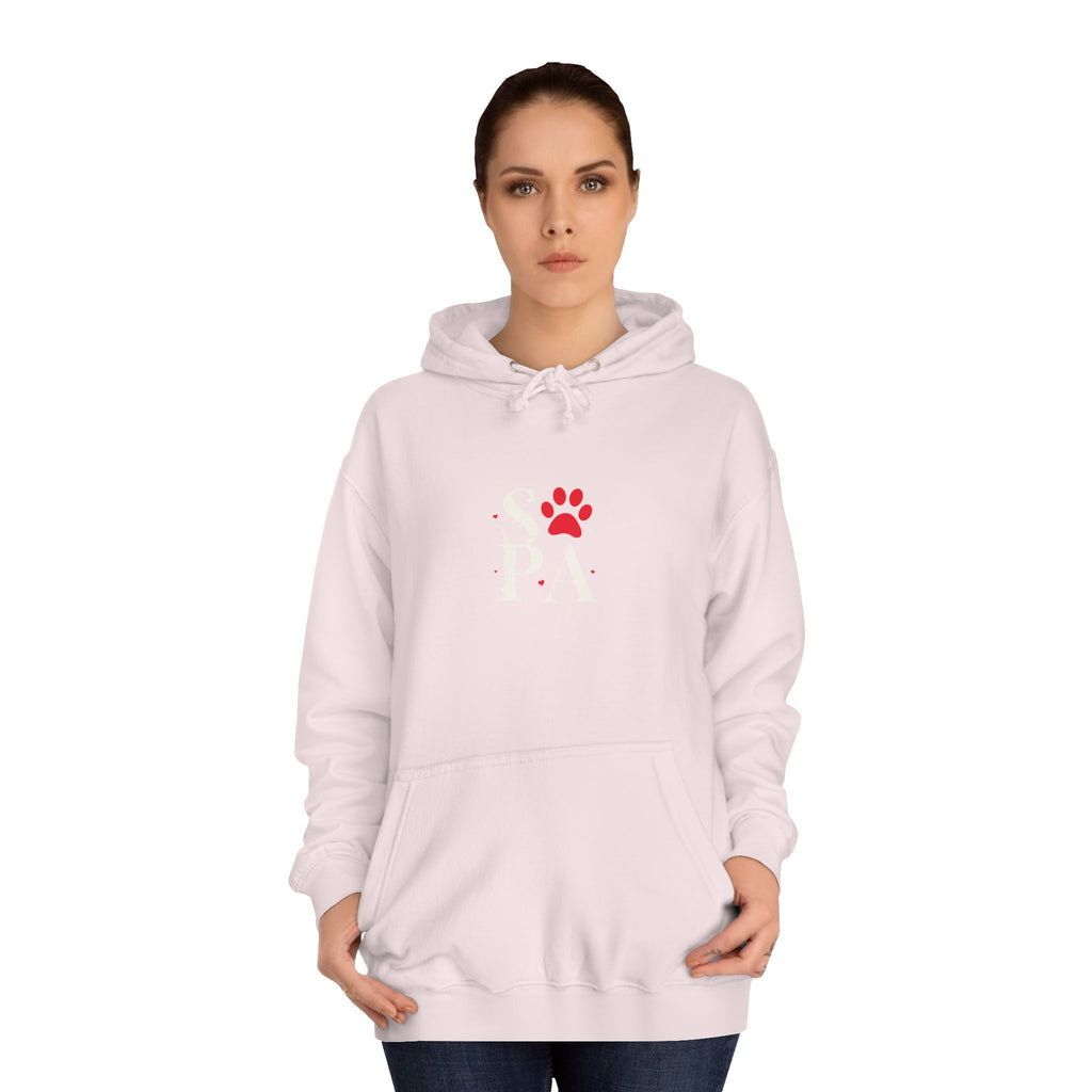 Cozy Hoodie with Paw Print | Unisex Sweatshirt, Gift for Animal Lovers, Apparel, Casual Wear, Birthday